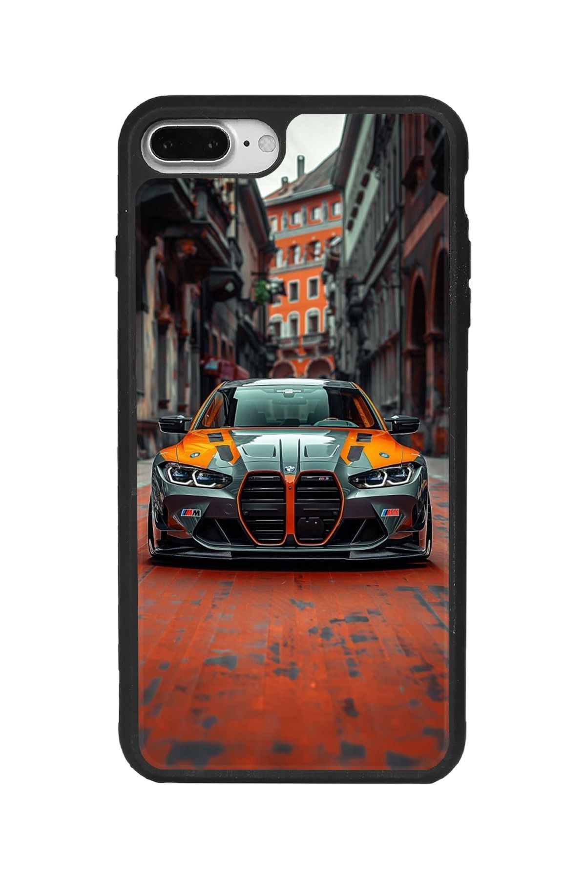 BGAKSESUAR iPhone 7 Plus Uyumlu Mat Siyah Kılıf – Yumuşak Silikon, Koruyucu, Şok Emici Kapak