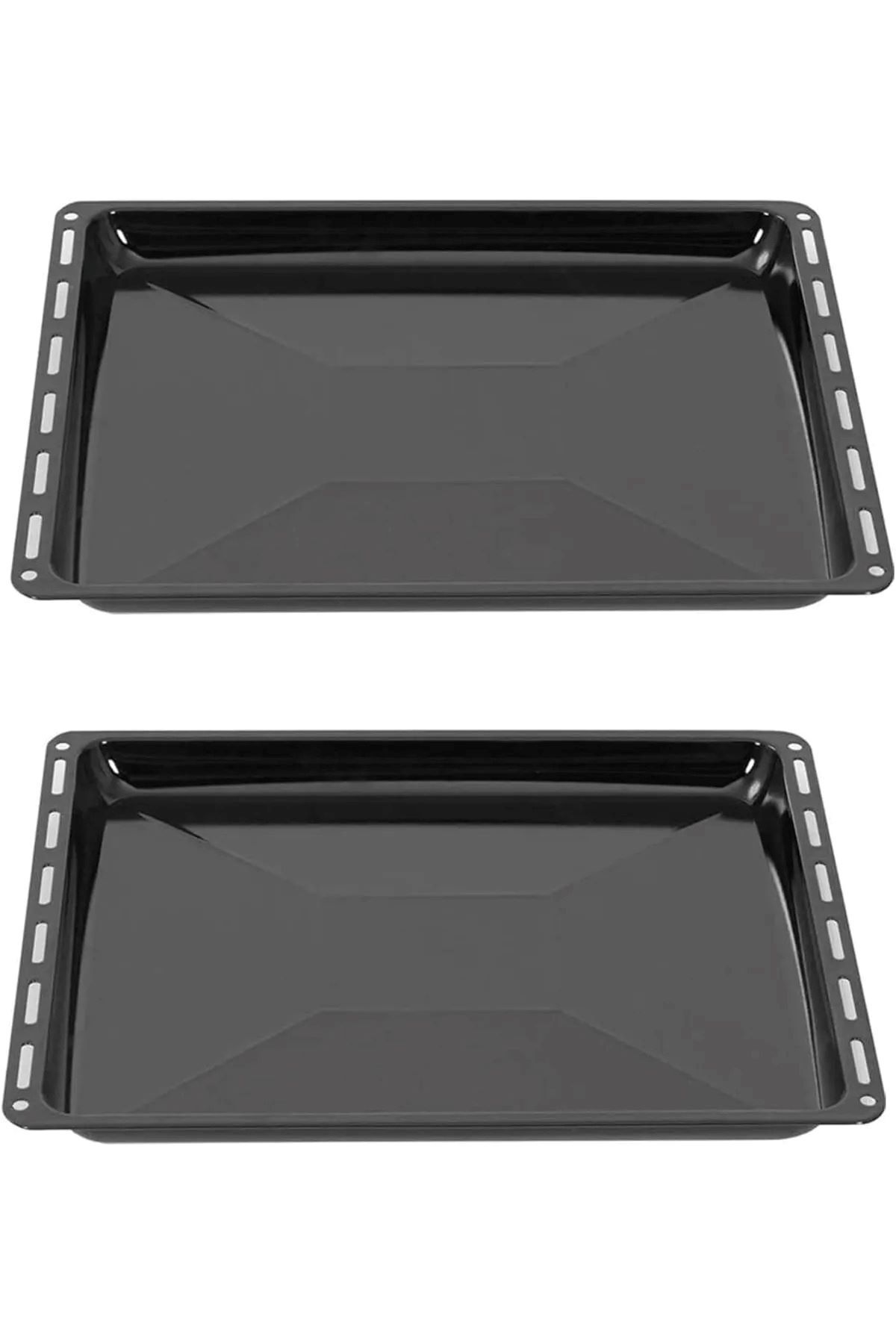 Becenhouse Ankastre Parlak Derin Fırın Tepsisi 2 li Set 45,5*37,5*3,5 cm