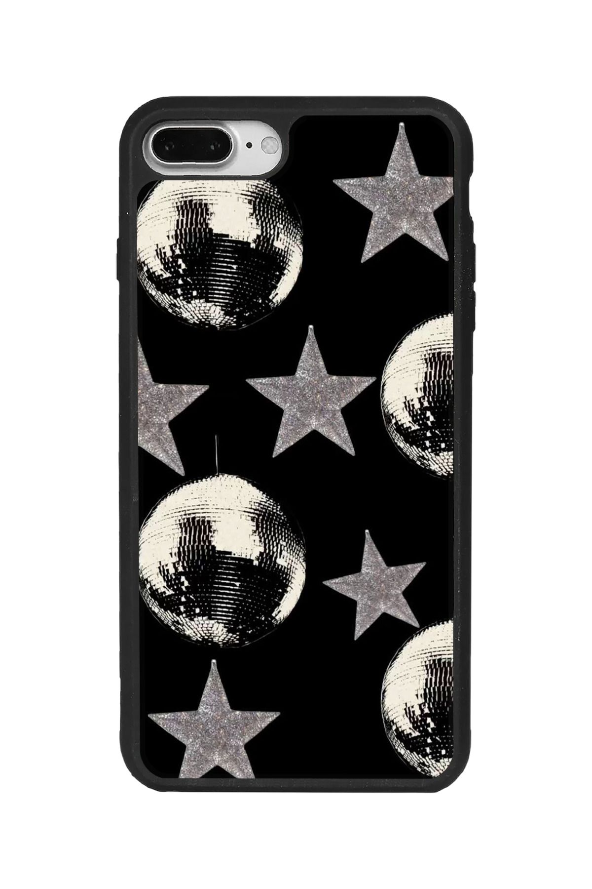 BGAKSESUAR iPhone 7 Plus Uyumlu Mat Siyah Kılıf – Yumuşak Silikon, Koruyucu, Şok Emici Kapak