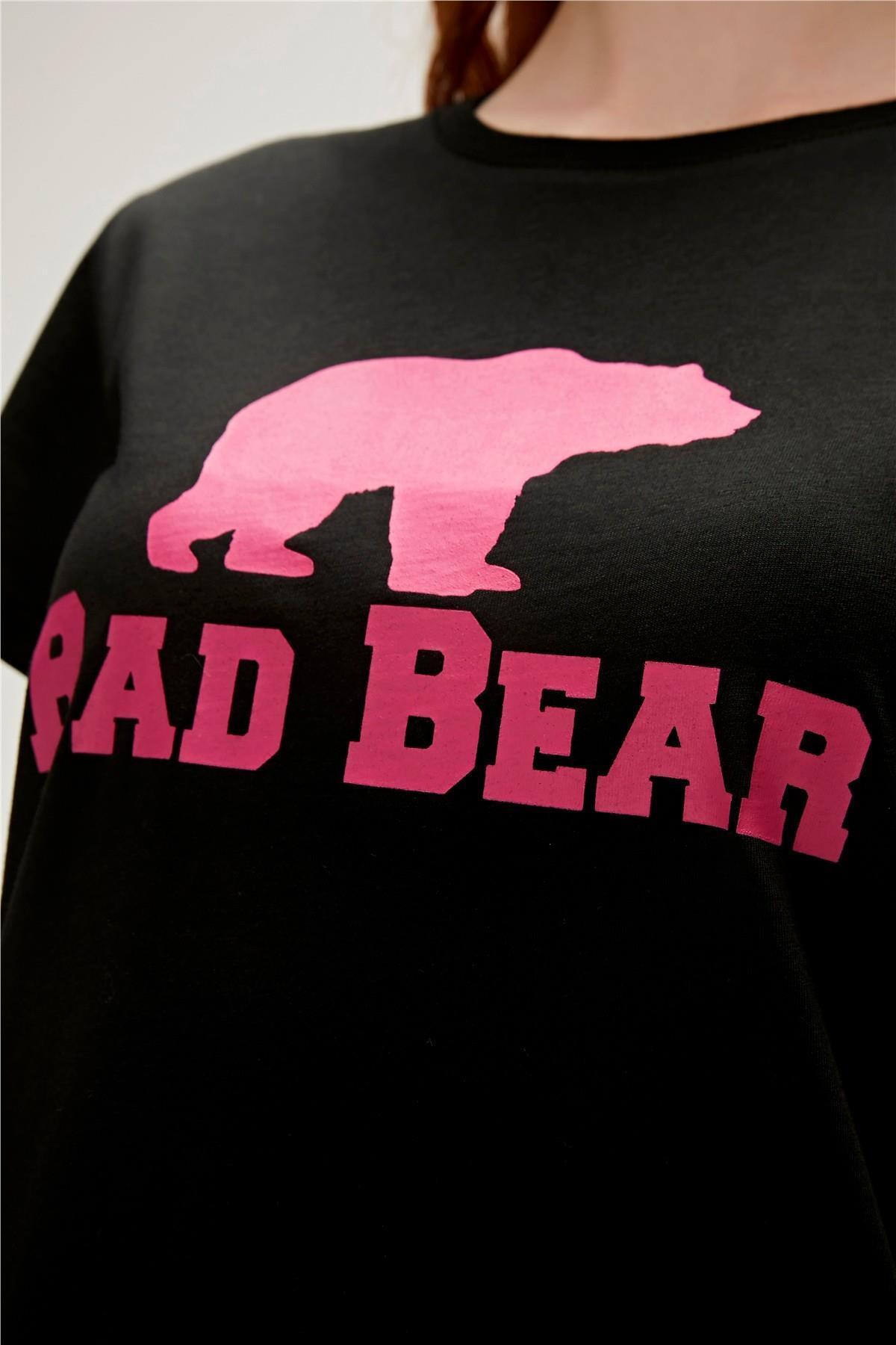 Bad Bear 21.03.07.010-c01 Logo Tee Kadın T-shirt görsel 4