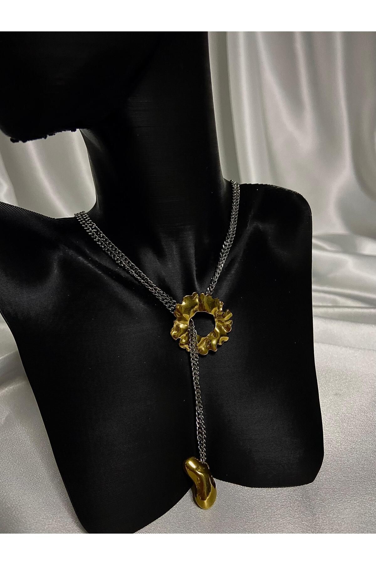 L'Atelier Aurelia ASANSÖRLÜ ÇİÇEK KOLYE