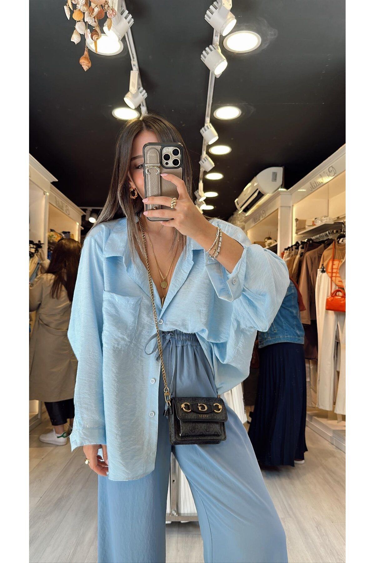 bysedaortac Kadın Oversize Gömlek