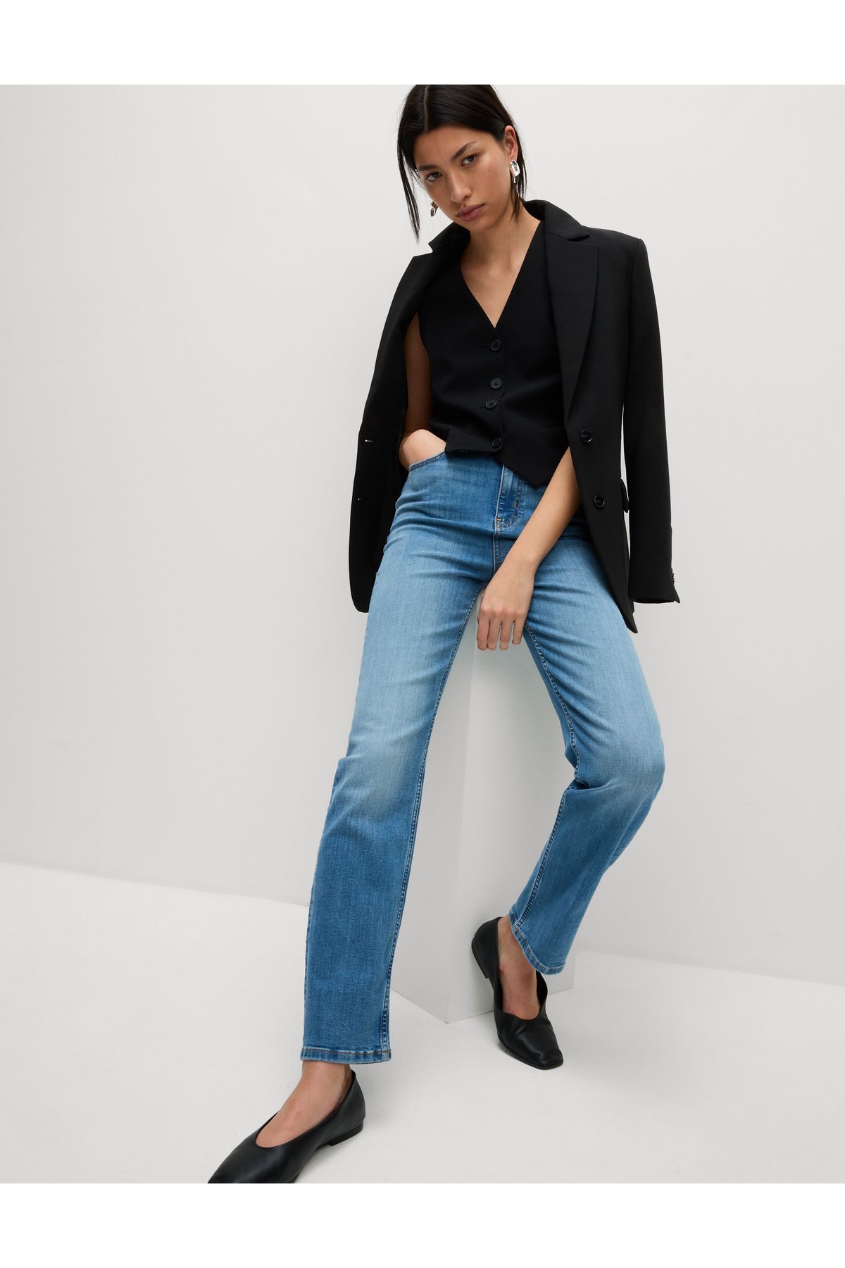 Marks & Spencer Sienna Supersoft Yüksek Bel Jean Pantolon