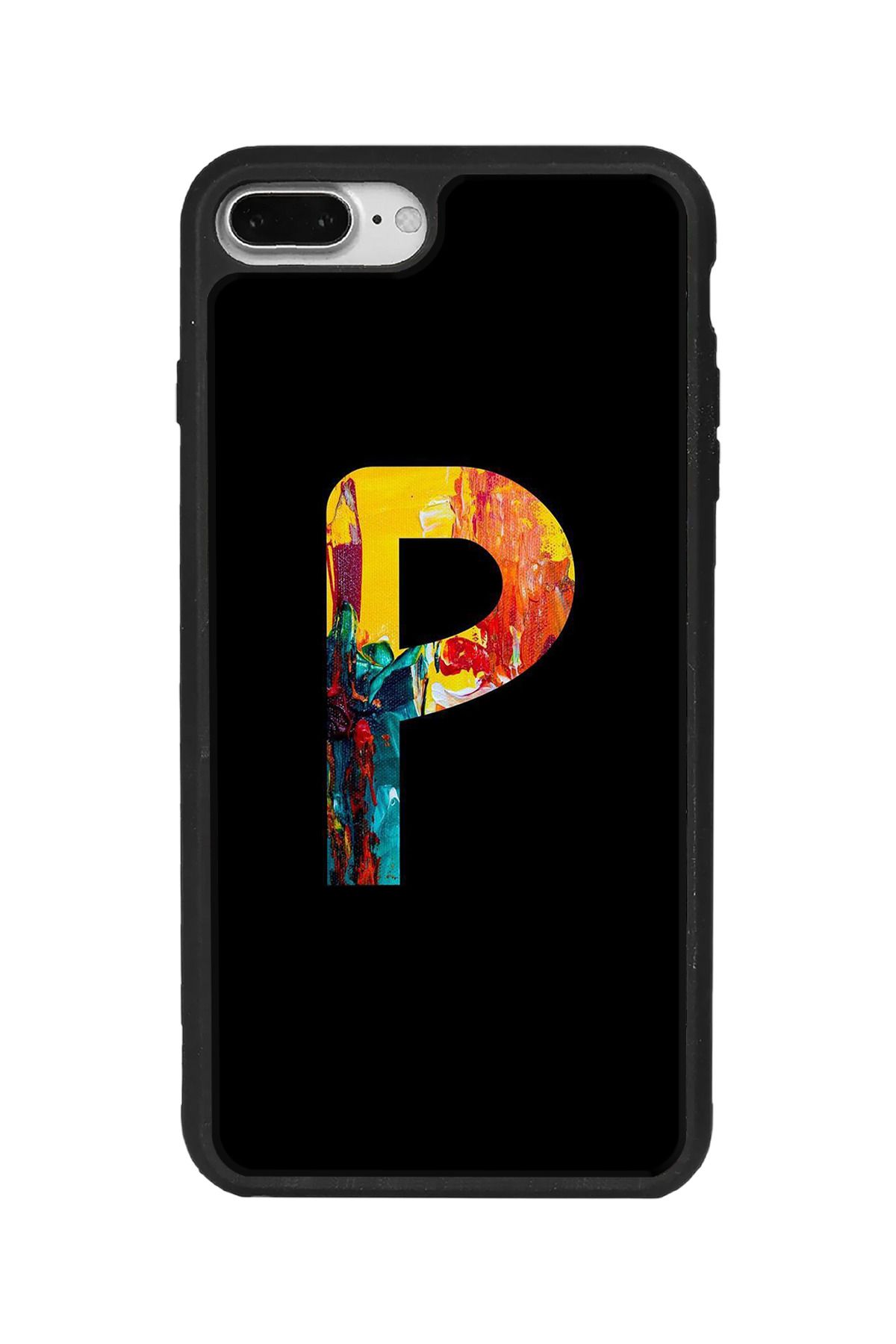 BGAKSESUAR iPhone 8 Plus Uyumlu Mat Siyah Kılıf – Yumuşak Silikon, Koruyucu, Şok Emici Kapak