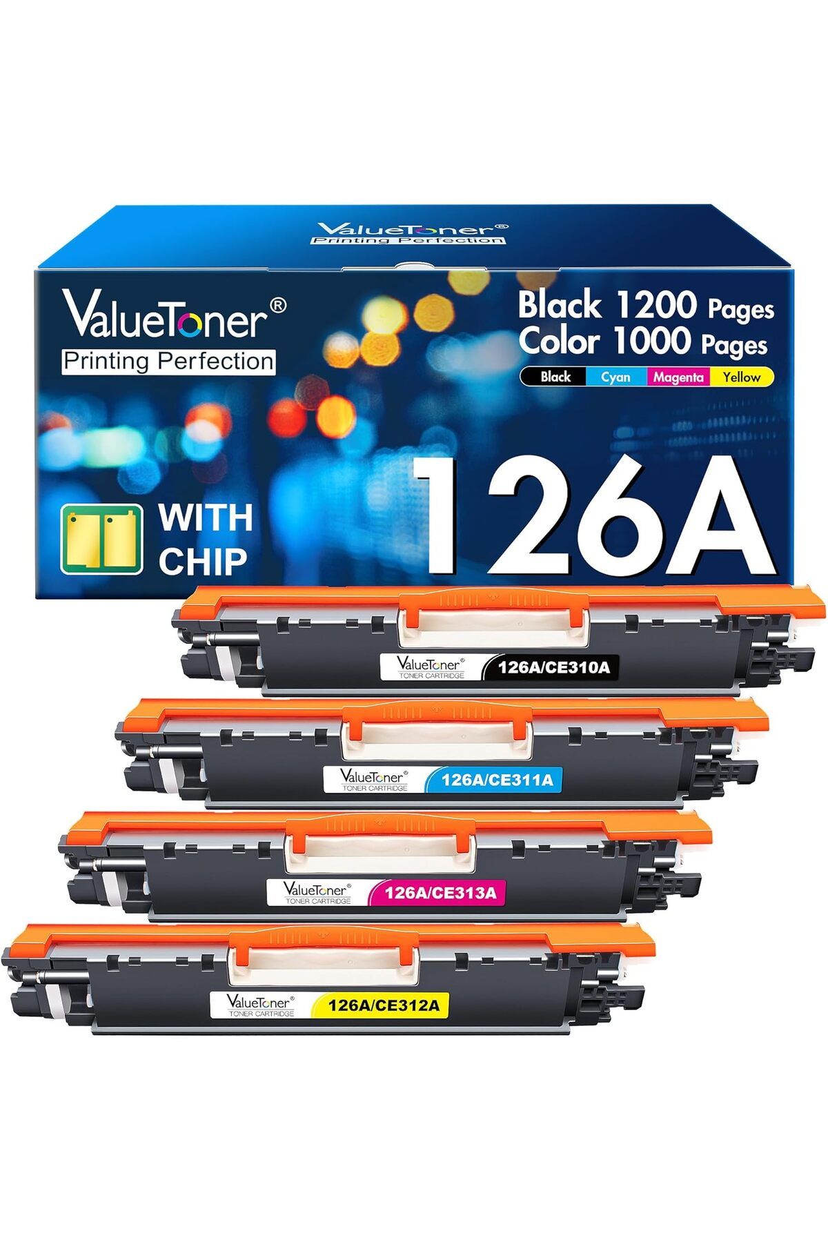 HP 126A CE310A CE311A CE312A CE313A for Color Pro MFP M175 M275 CP1025nw ***YA-DE TONER**
