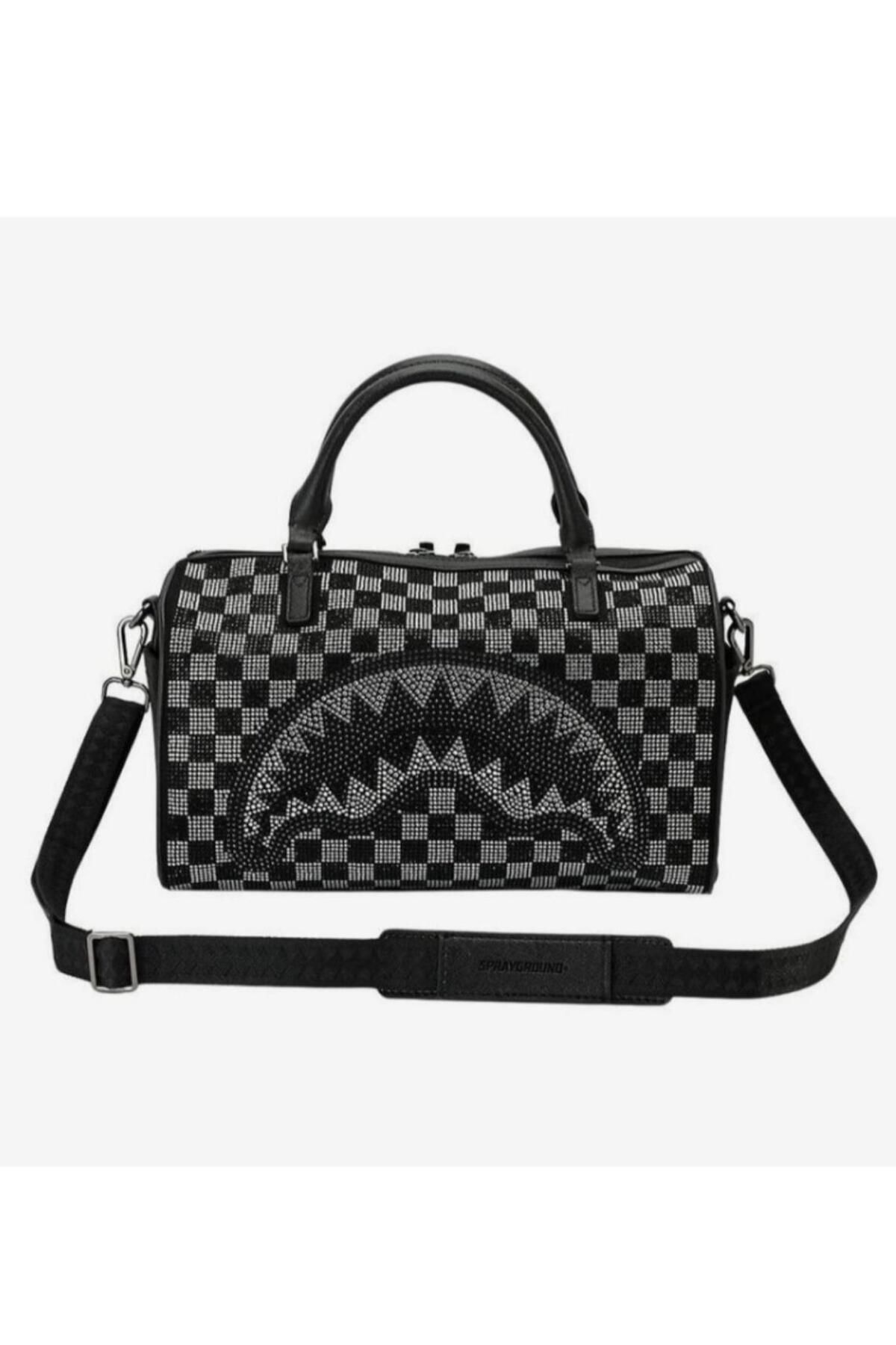 Sprayground Kareli Trinity Mini Seyahat Çantası