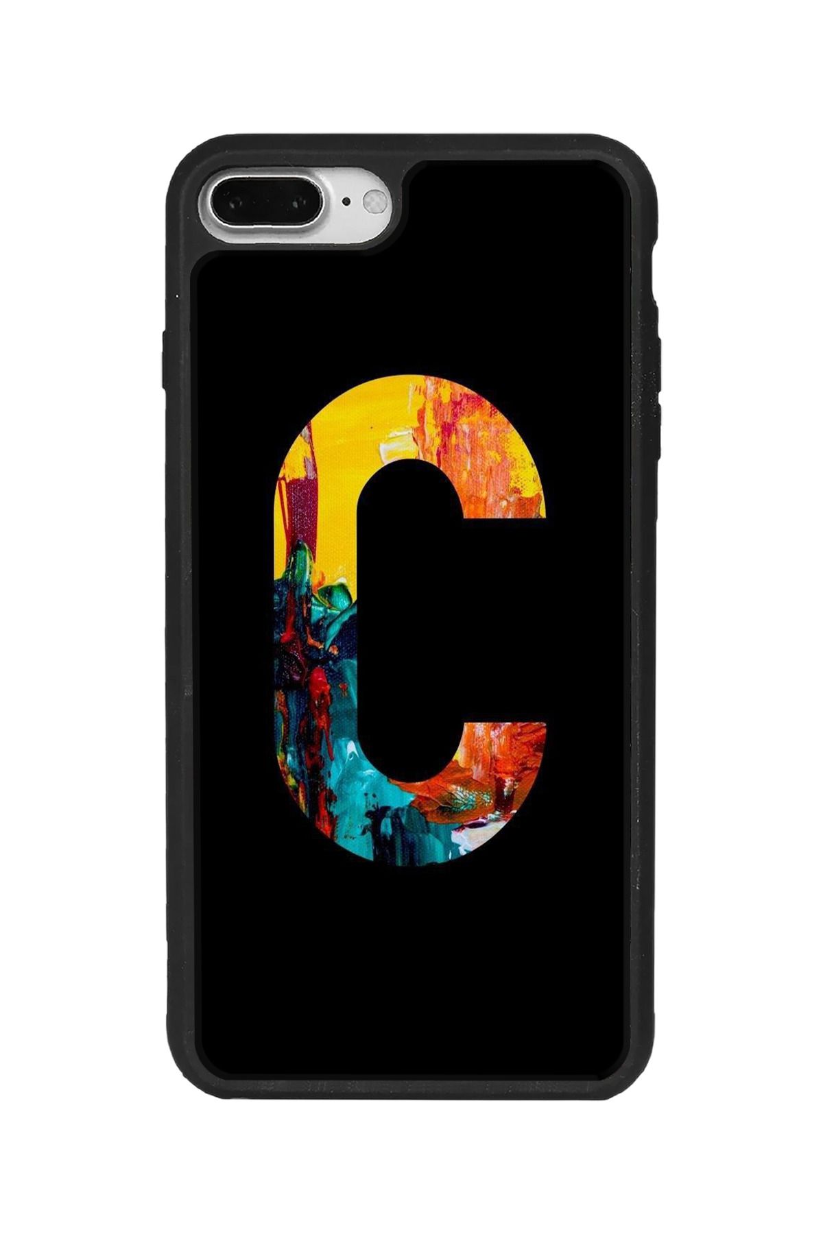 BGAKSESUAR iPhone 7 Plus Uyumlu Mat Siyah Kılıf – Yumuşak Silikon, Koruyucu, Şok Emici Kapak
