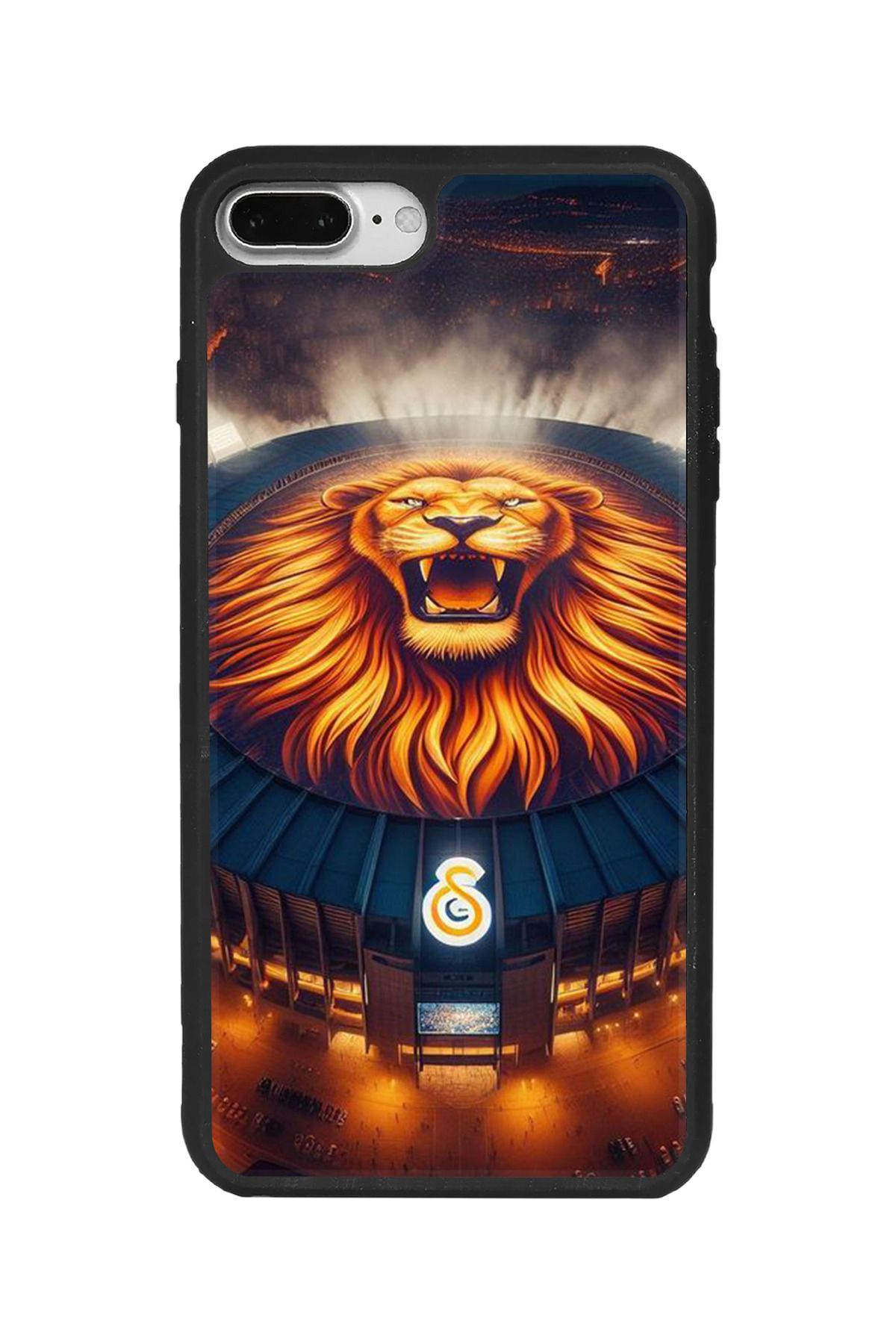 BGAKSESUAR iPhone 8 Plus Uyumlu Mat Siyah Kılıf – Yumuşak Silikon, Koruyucu, Şok Emici Kapak