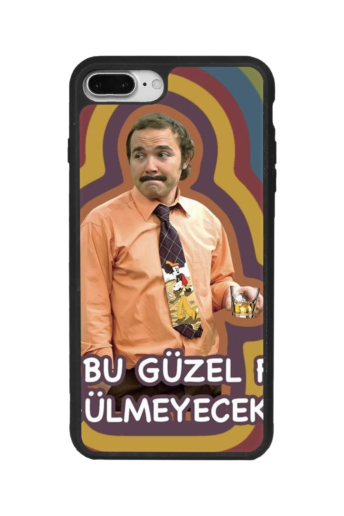 BGAKSESUAR 8 Plus Uyumlu Mat Siyah Kılıf