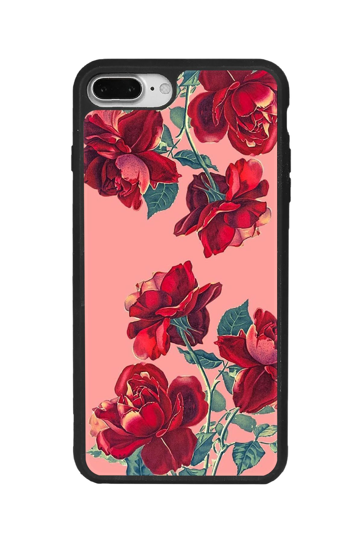 BGAKSESUAR iPhone 7 Plus Uyumlu Mat Siyah Kılıf – Yumuşak Silikon, Koruyucu, Şok Emici Kapak