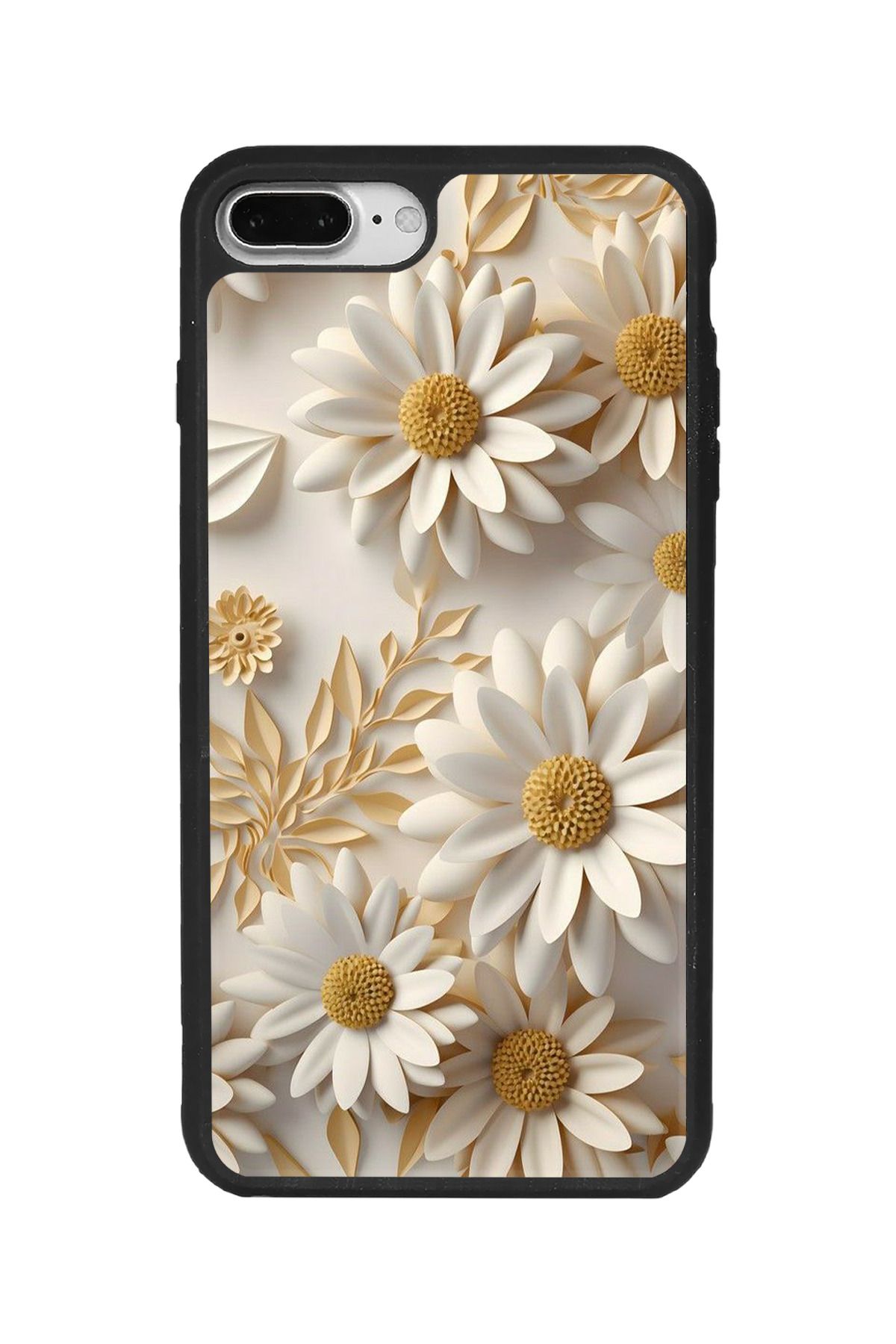 BGAKSESUAR iPhone 8 Plus Uyumlu Mat Siyah Kılıf – Yumuşak Silikon, Koruyucu, Şok Emici Kapak