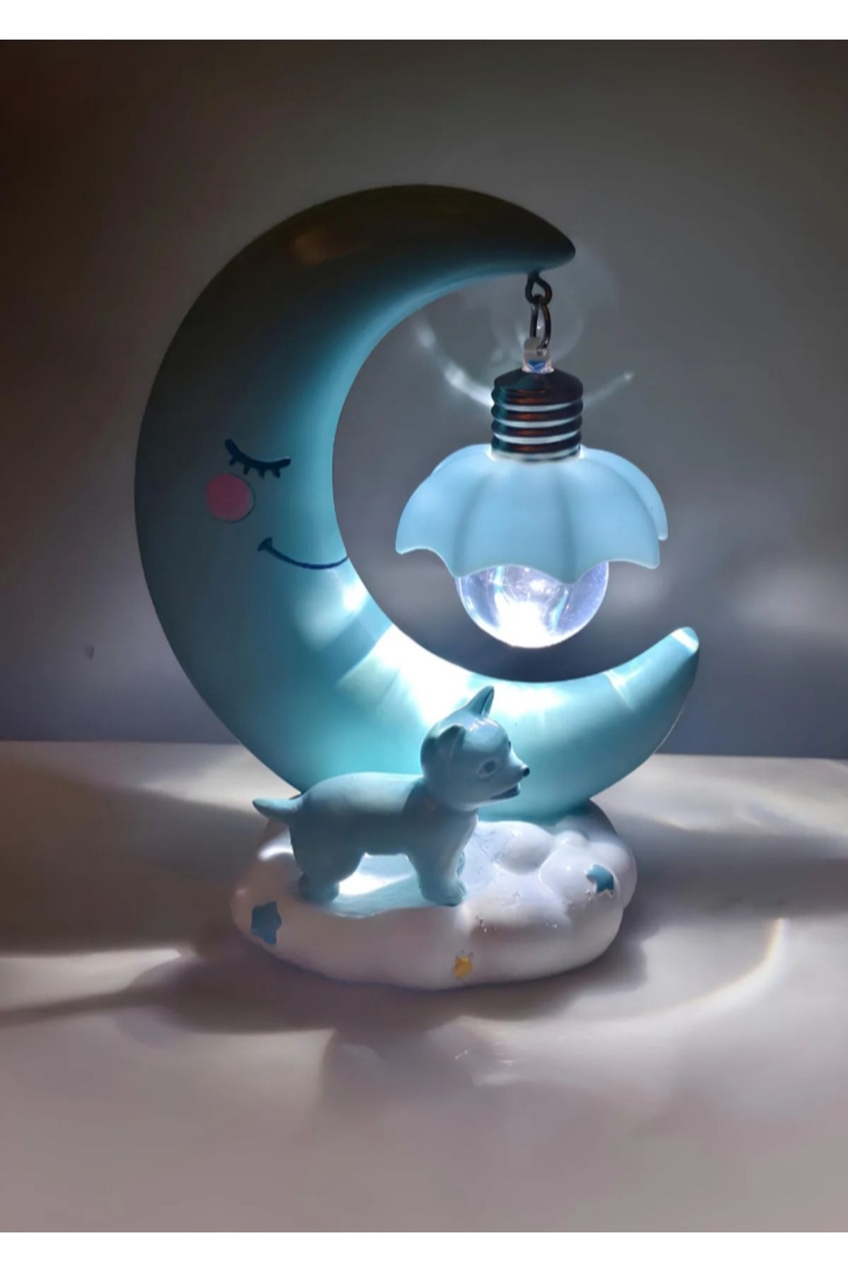 Home Ay Şekilli Led Gece Lambası, 14 cm