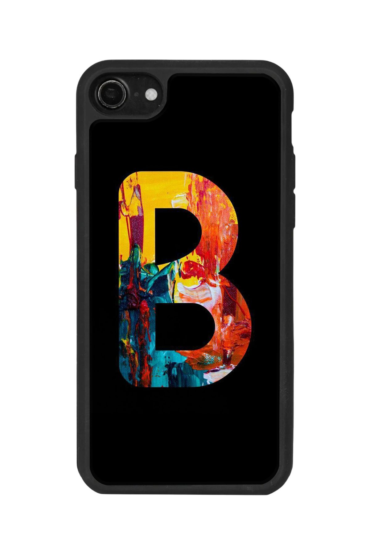 BGAKSESUAR Apple iPhone 7 Uyumlu Mat Siyah Kılıf – Yumuşak Silikon, Koruyucu, Şok Emici Kapak