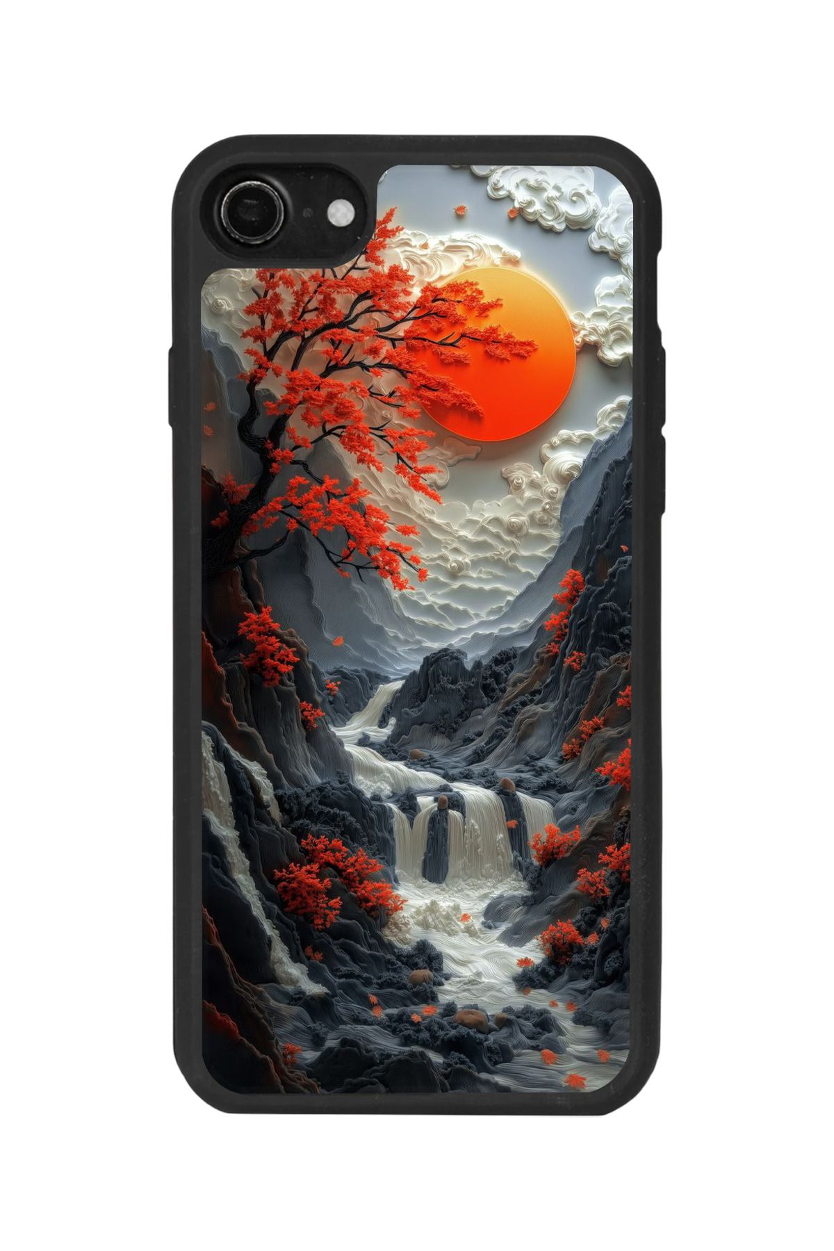 BGAKSESUAR iPhone SE Uyumlu Mat Siyah Kılıf – Yumuşak Silikon, Koruyucu, Şok Emici Kapak