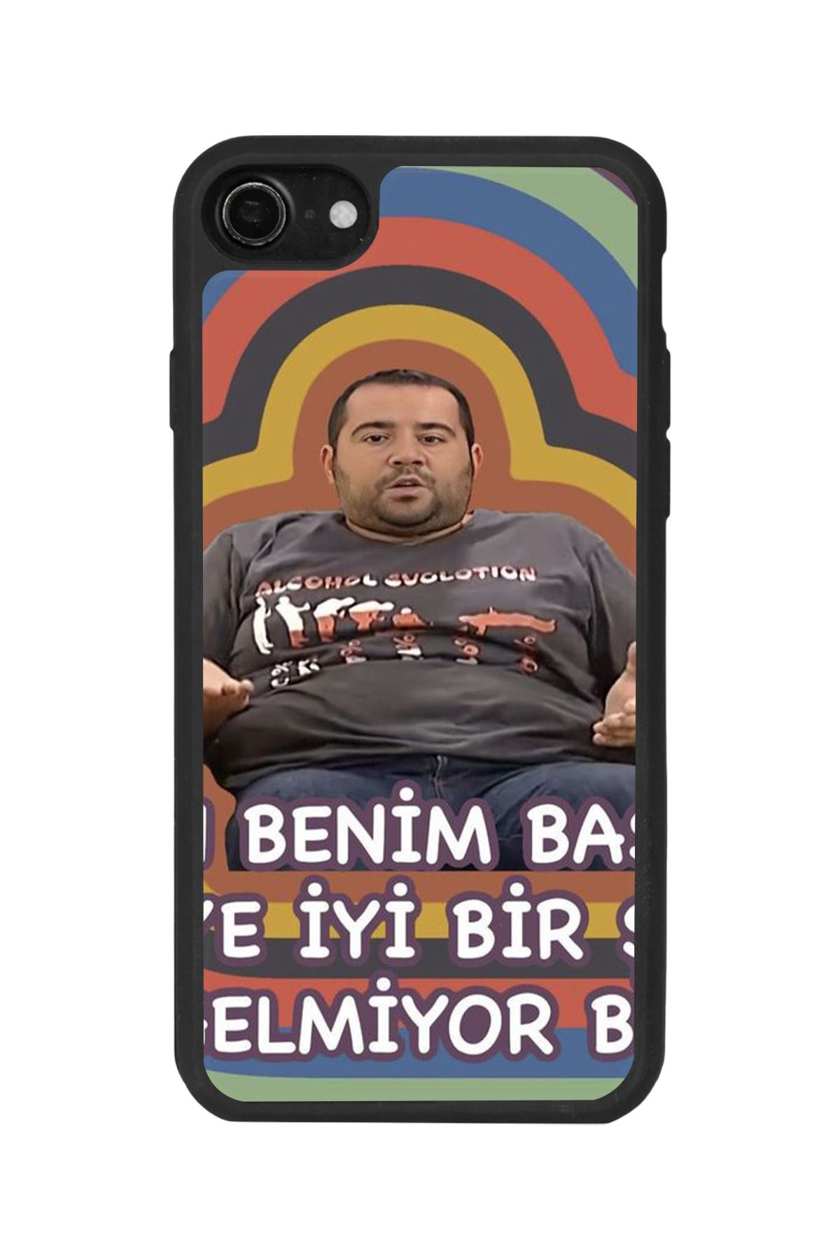 BGAKSESUAR Apple iPhone 7 Uyumlu Mat Siyah Kılıf – Yumuşak Silikon, Koruyucu, Şok Emici Kapak