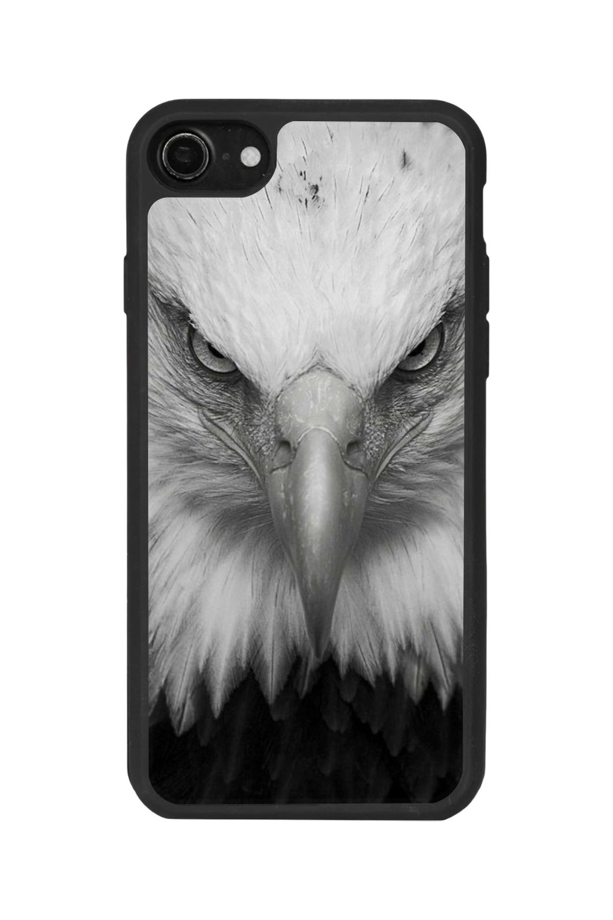 BGAKSESUAR Apple iPhone SE Uyumlu Mat Siyah Kılıf – Yumuşak Silikon, Koruyucu, Şok Emici Kapak