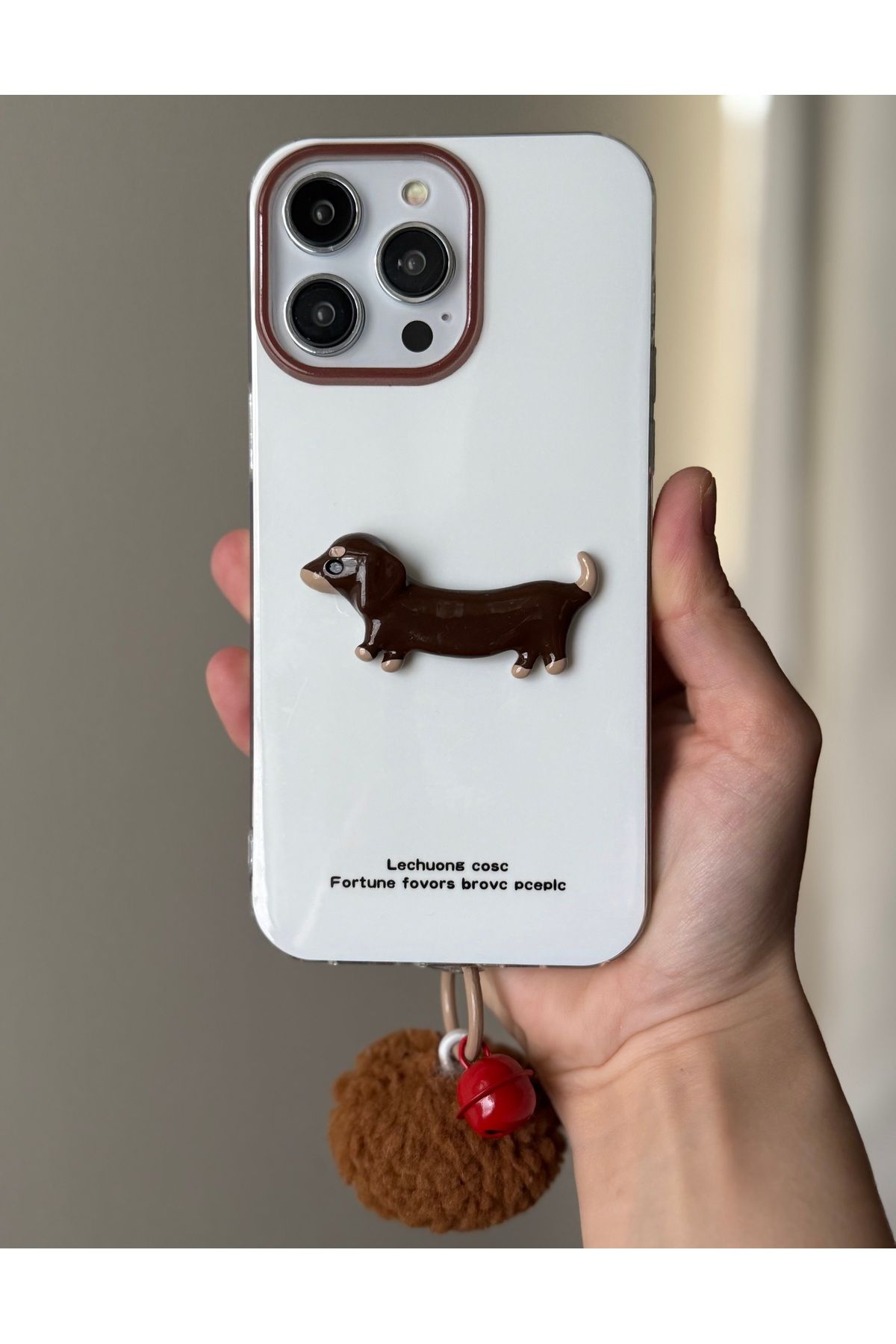 FİŞNEİLETİŞİM İPHONE 16 PRO UYUMLU AKSESUARLI DOG KILIF