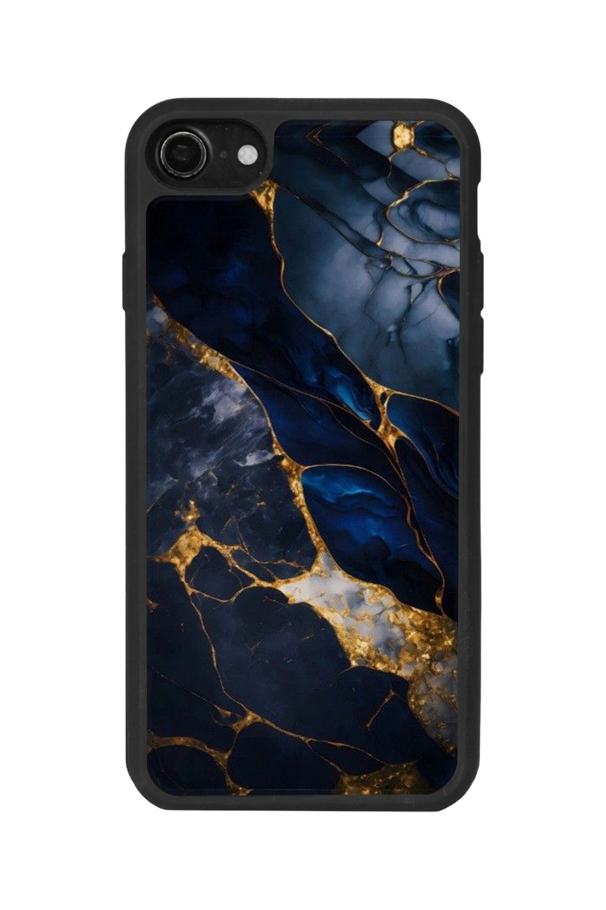 BGAKSESUAR Apple iPhone SE Uyumlu Mat Siyah Kılıf – Yumuşak Silikon, Koruyucu, Şok Emici Kapak