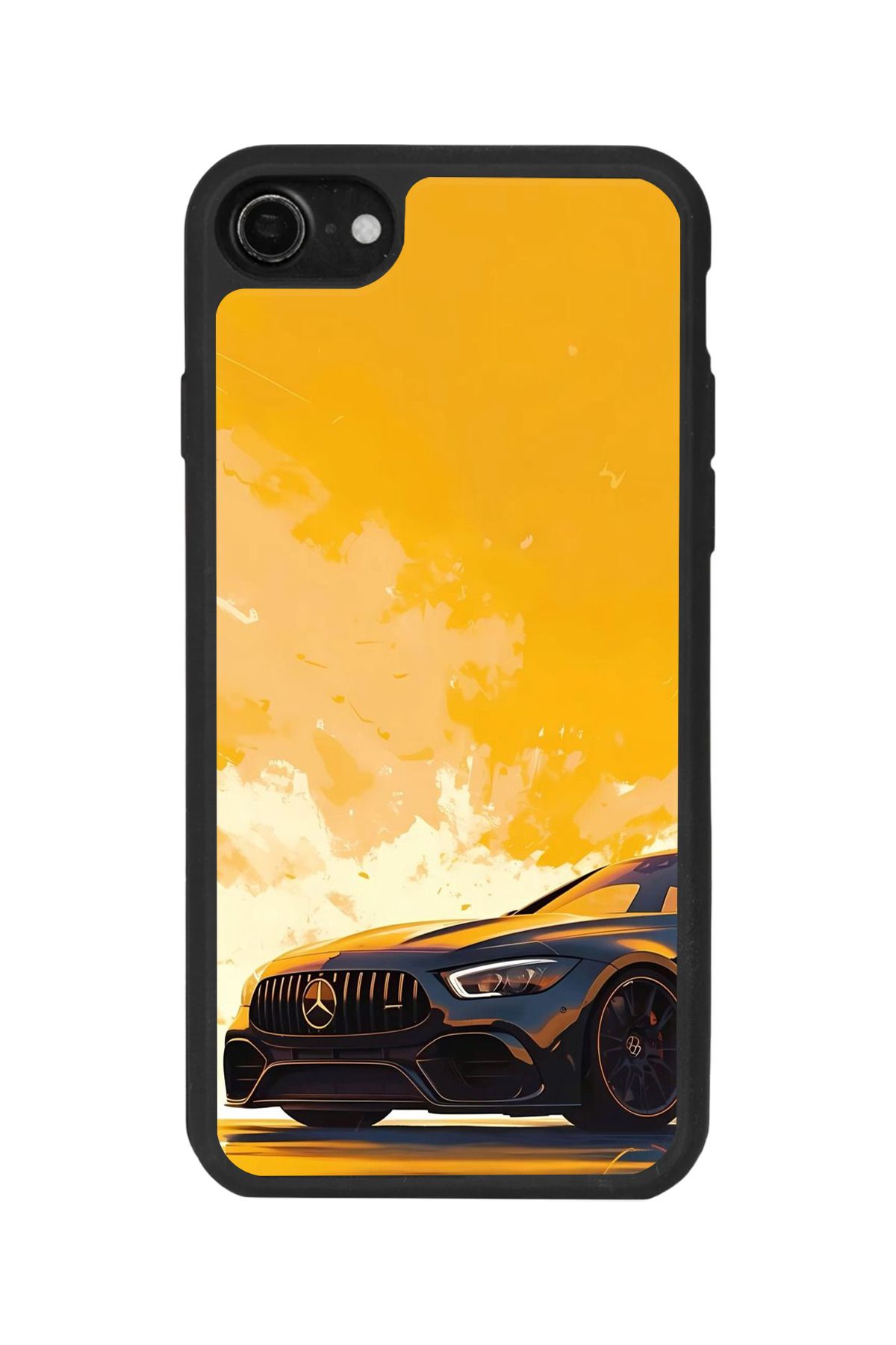 BGAKSESUAR iPhone 8 Uyumlu Mat Siyah Kılıf – Yumuşak Silikon, Koruyucu, Şok Emici Kapak