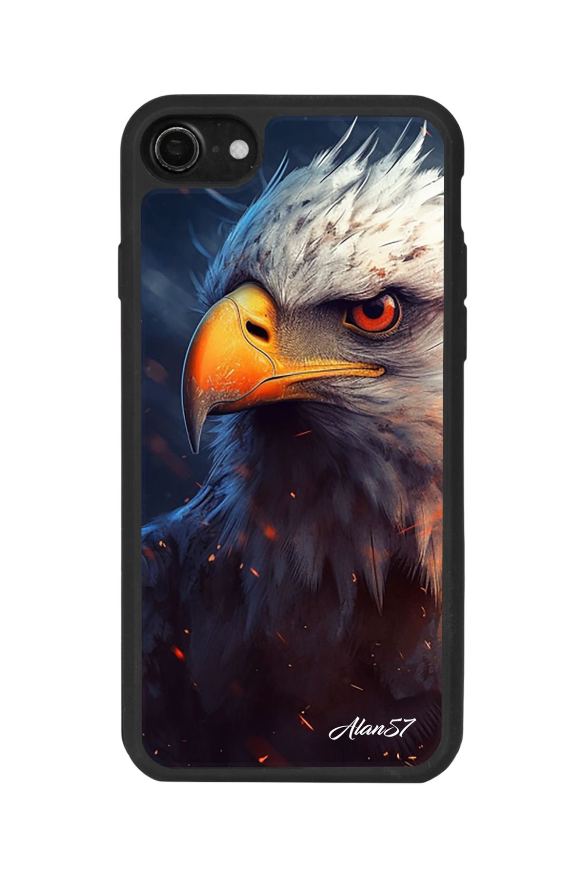 BGAKSESUAR iPhone SE Uyumlu Mat Siyah Kılıf – Yumuşak Silikon, Koruyucu, Şok Emici Kapak