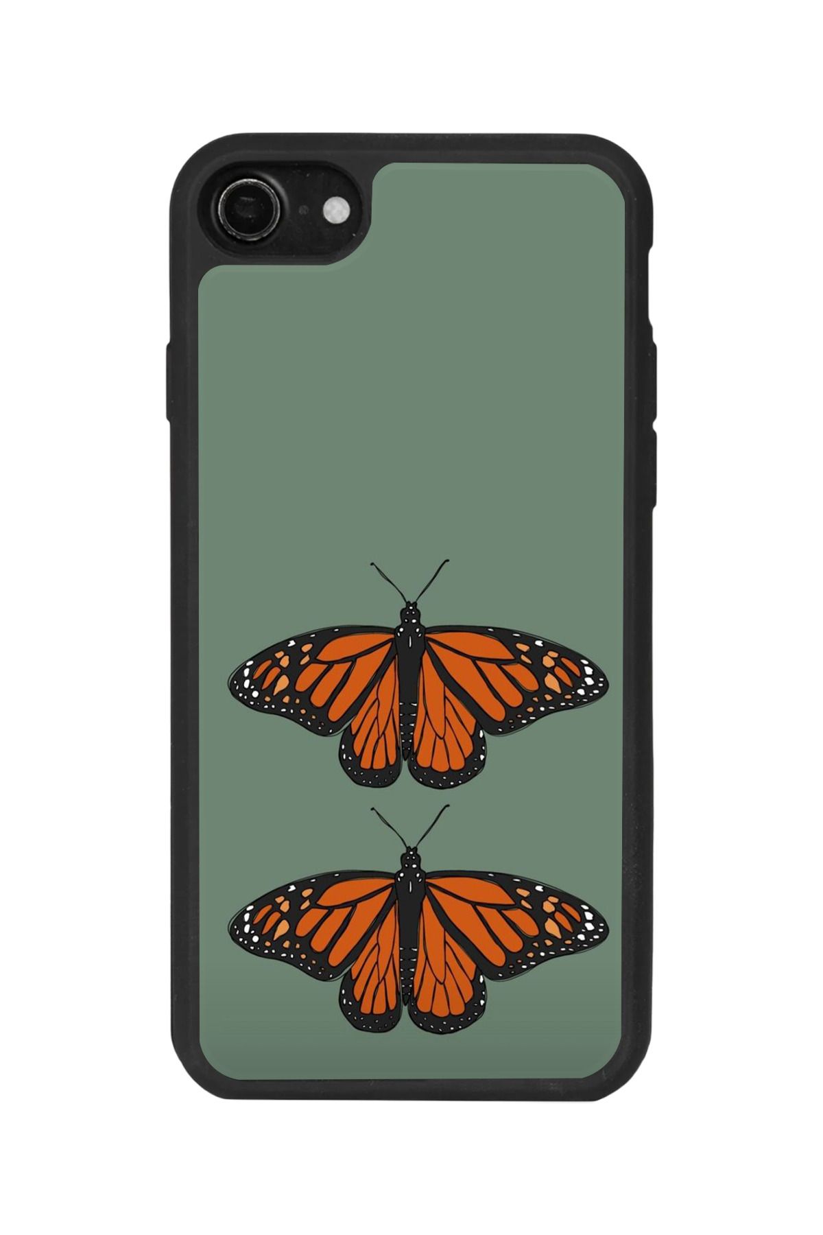 BGAKSESUAR iPhone 7 Uyumlu Mat Siyah Kılıf – Yumuşak Silikon, Koruyucu, Şok Emici Kapak