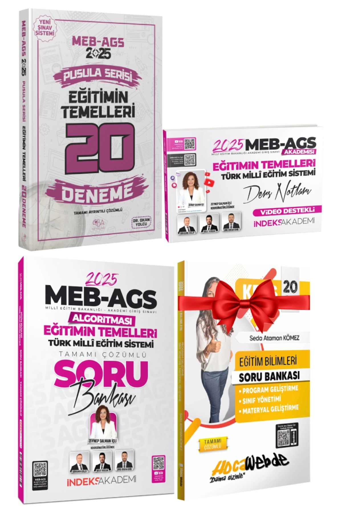 İndeks Akademi 2025 CBA Akademi Eğitimin Temelleri Deneme+İndeks Eğitim Ders Notları+Eğitim Soru Bankası+Hediye
