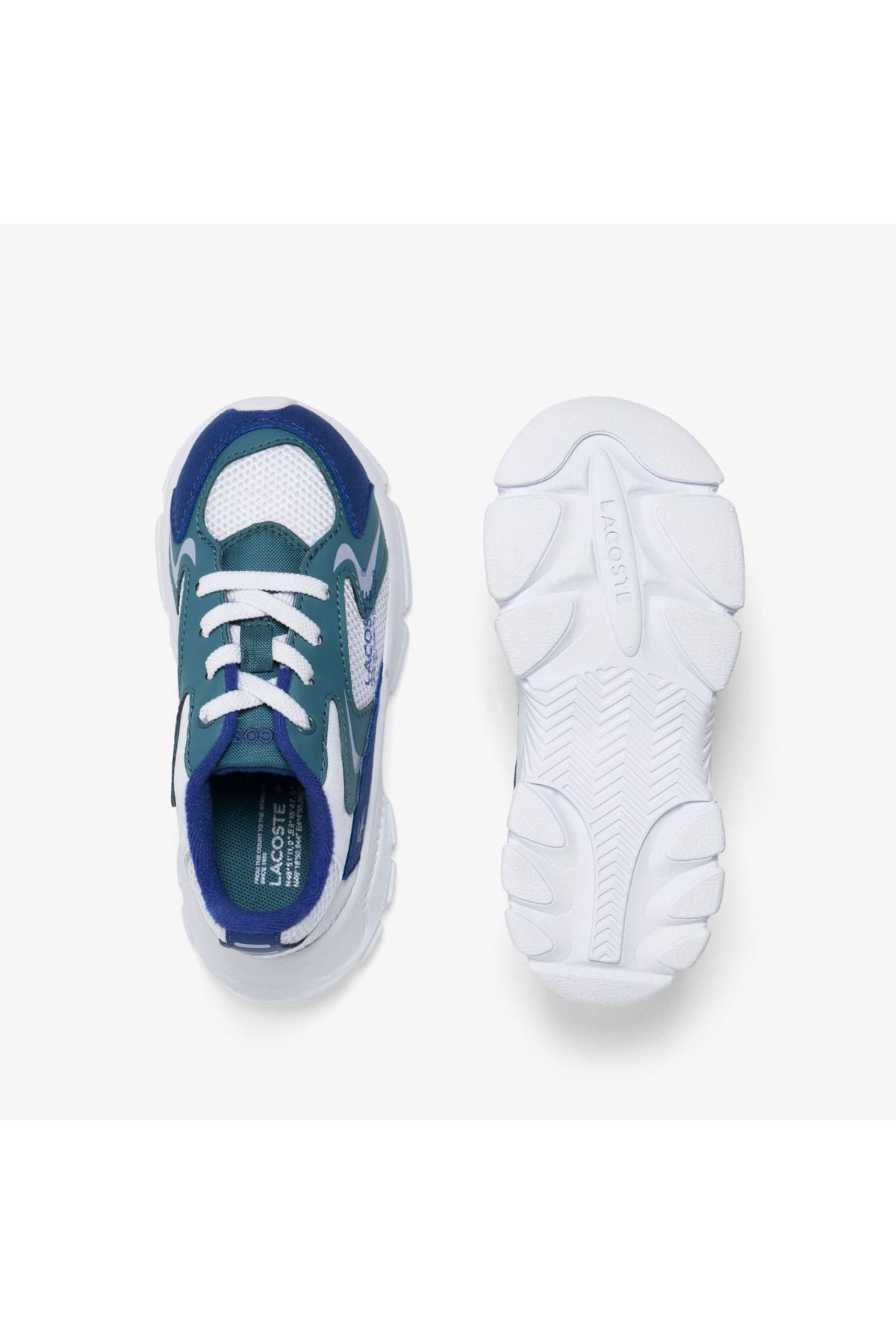 اسنیکر آبی دخترانه و پسرانه بچگانه کفش ورزشی L003 NEO KIDS Lacoste
