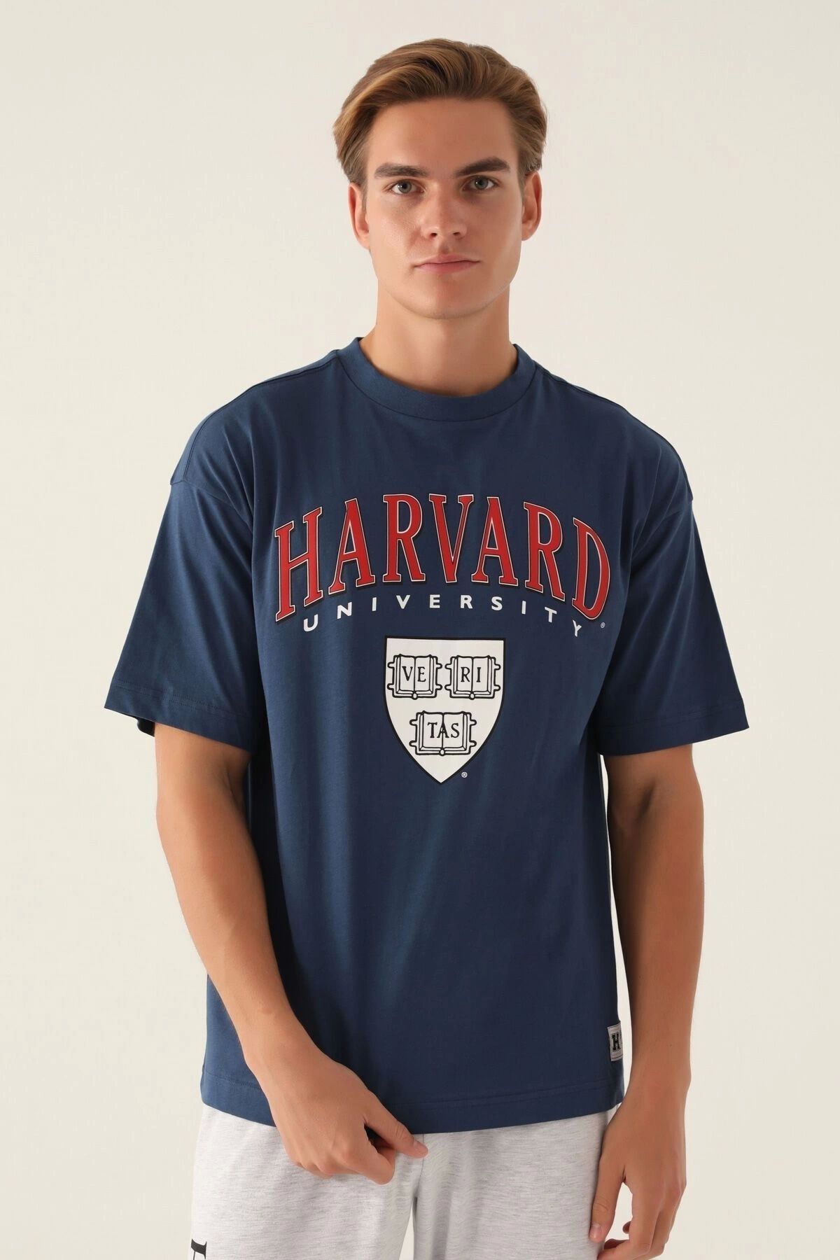Harvard University Press-Harvard Men's Single Top - Dark Indigo Color 2
