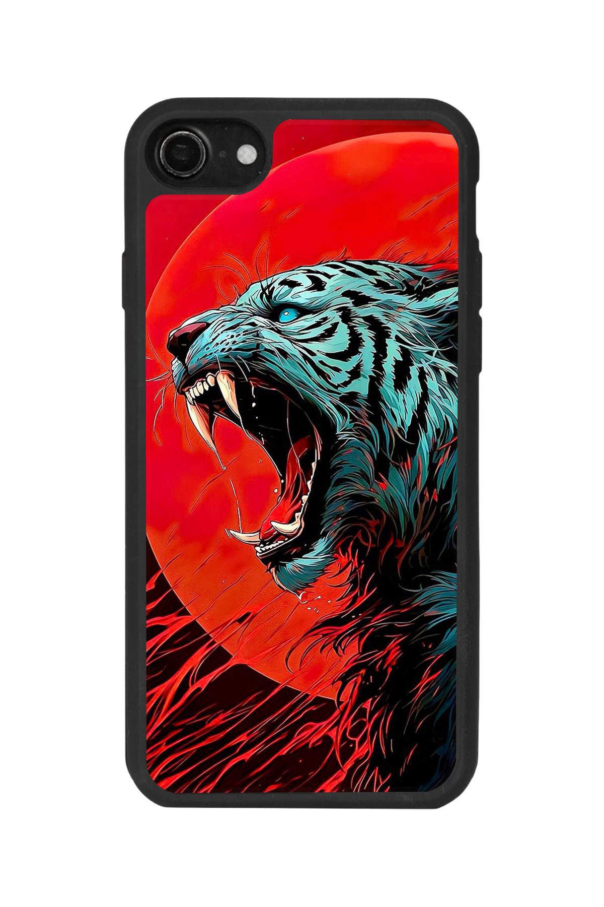BGAKSESUAR iPhone SE Uyumlu Mat Siyah Kılıf – Yumuşak Silikon, Koruyucu, Şok Emici Kapak