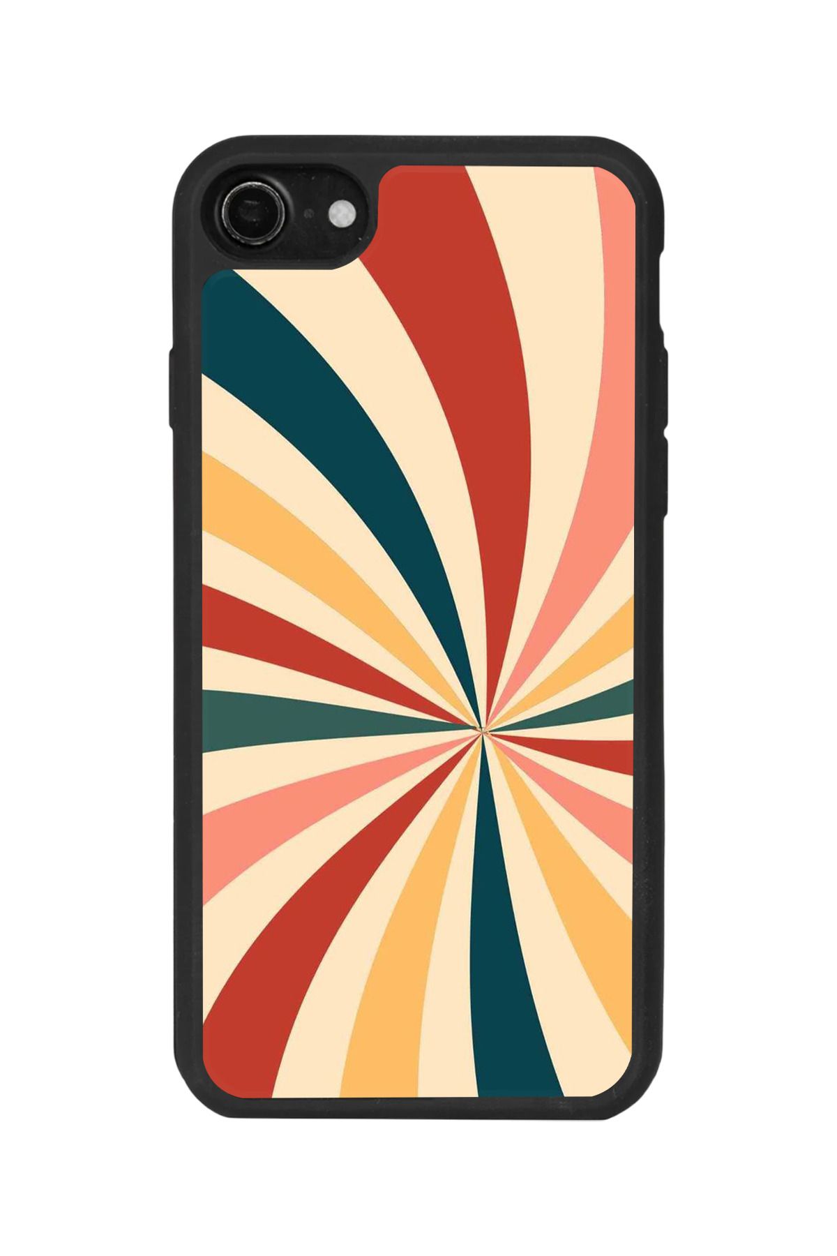 BGAKSESUAR iPhone 8 Uyumlu Mat Siyah Kılıf – Yumuşak Silikon, Koruyucu, Şok Emici Kapak