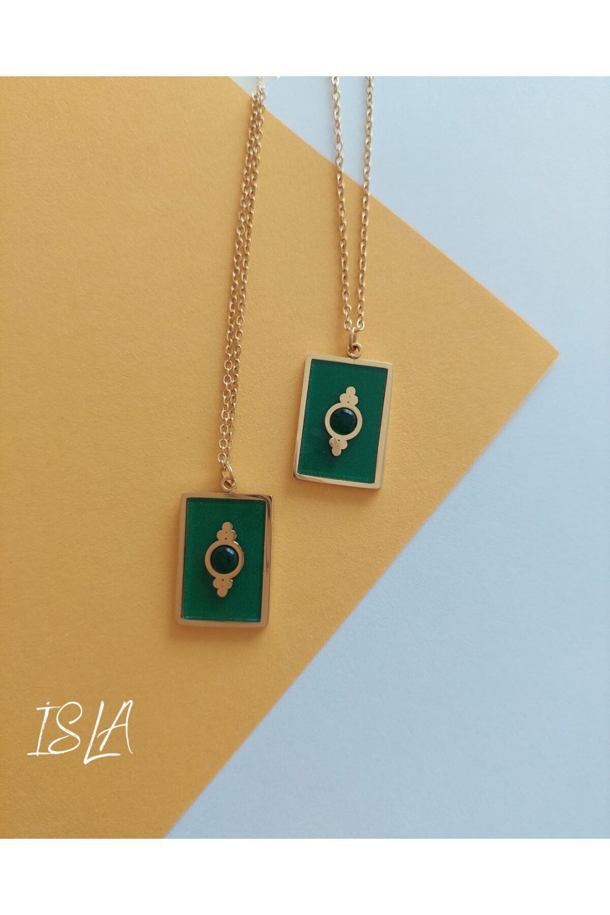 shop YEŞİL TAŞLI KOLYE
