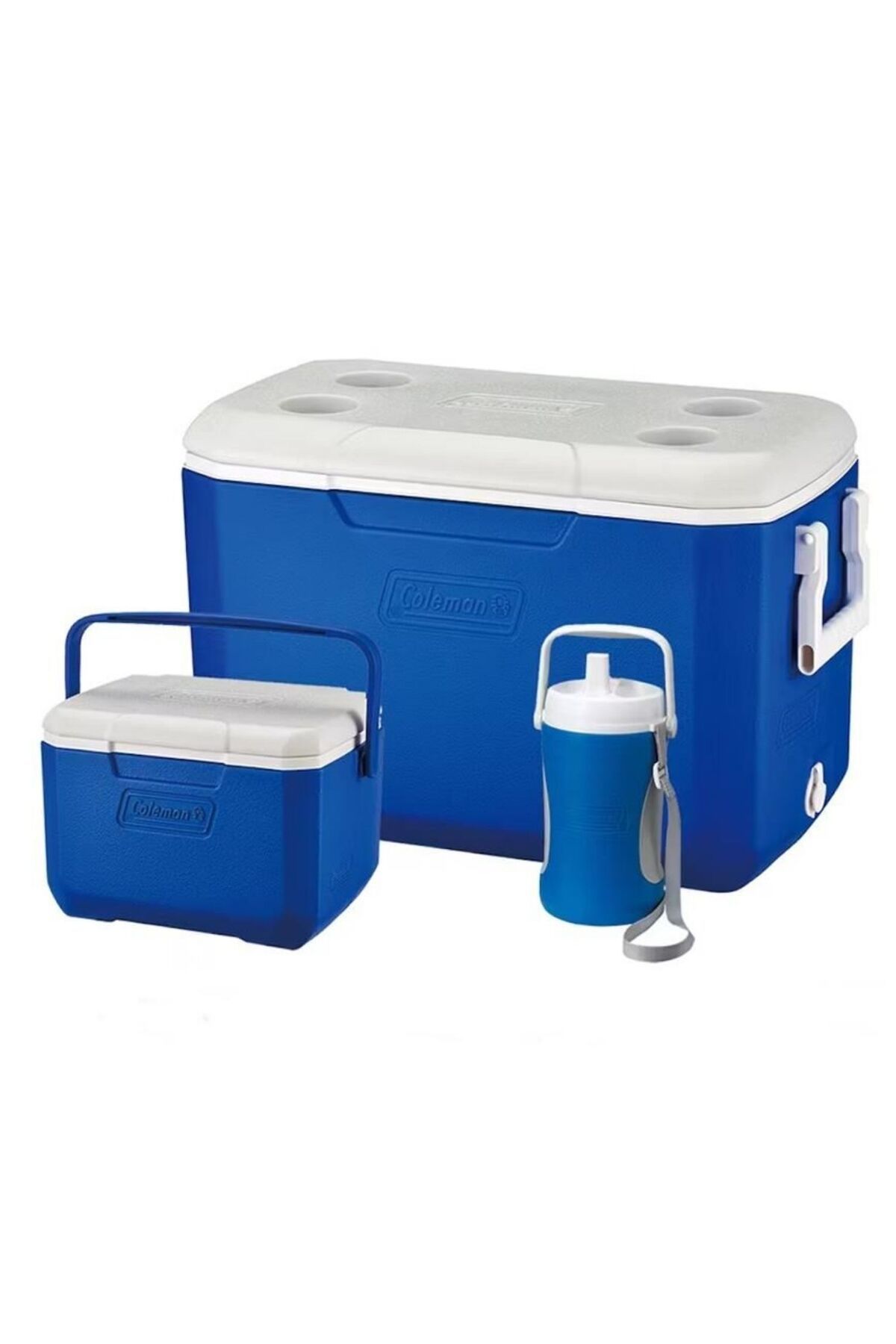 El Biz Soğutucu Buzluk Set - Coleman - 3-Piece Cooler Combo 48 QT - 45.4 lt - Mavi