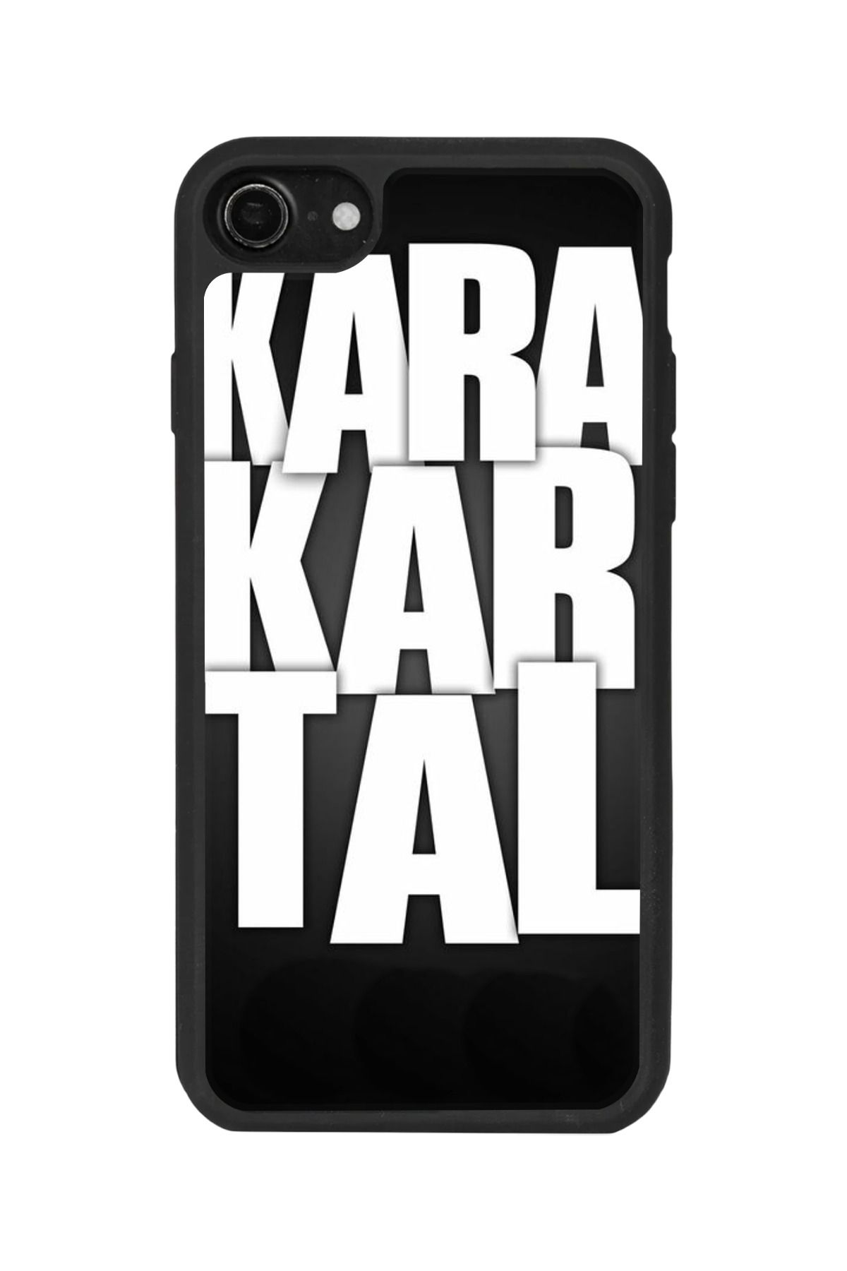 BGAKSESUAR iPhone 8 Uyumlu Mat Siyah Kılıf – Yumuşak Silikon, Koruyucu, Şok Emici Kapak