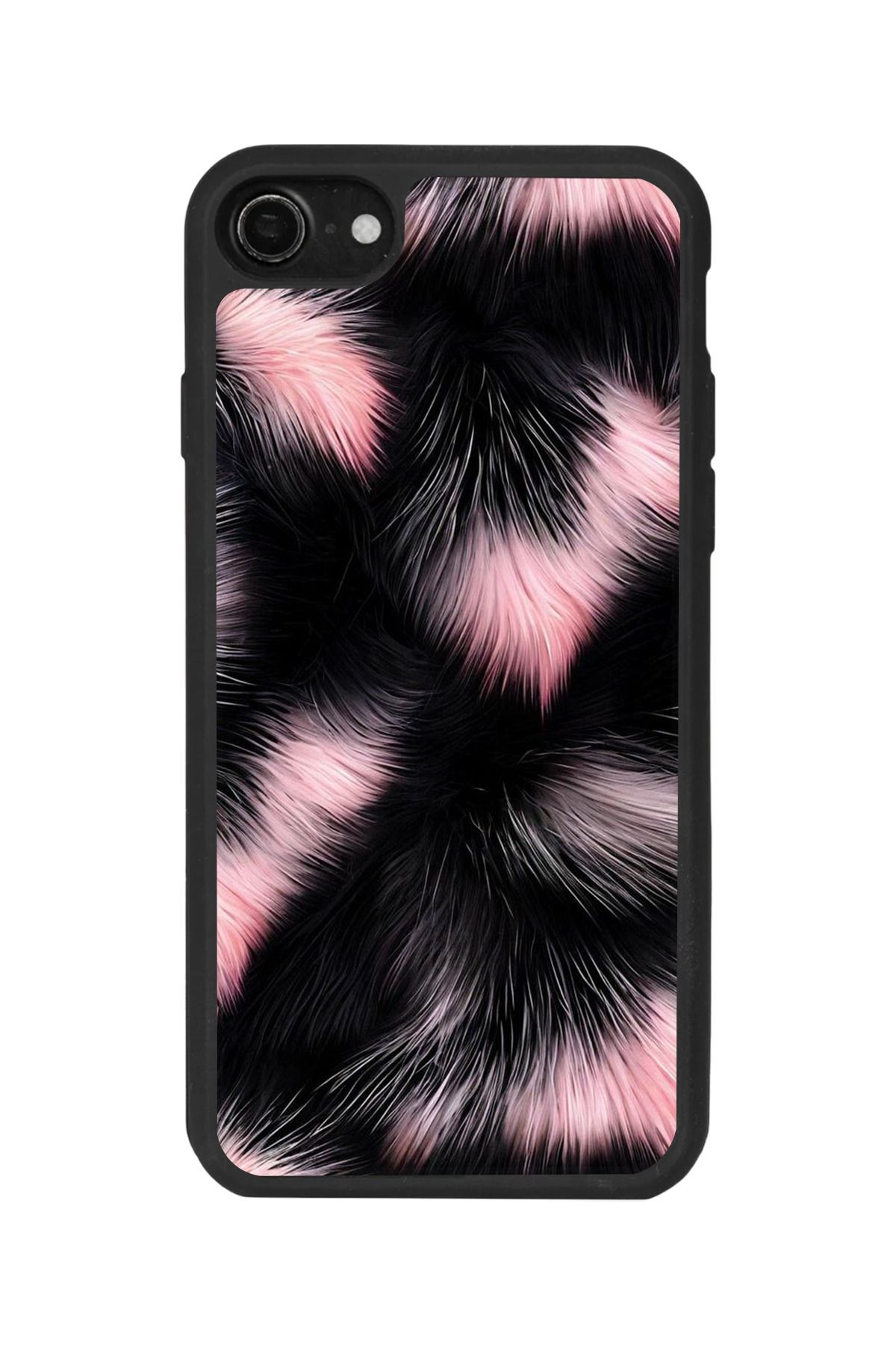 BGAKSESUAR iPhone SE Uyumlu Mat Siyah Kılıf – Yumuşak Silikon, Koruyucu, Şok Emici Kapak