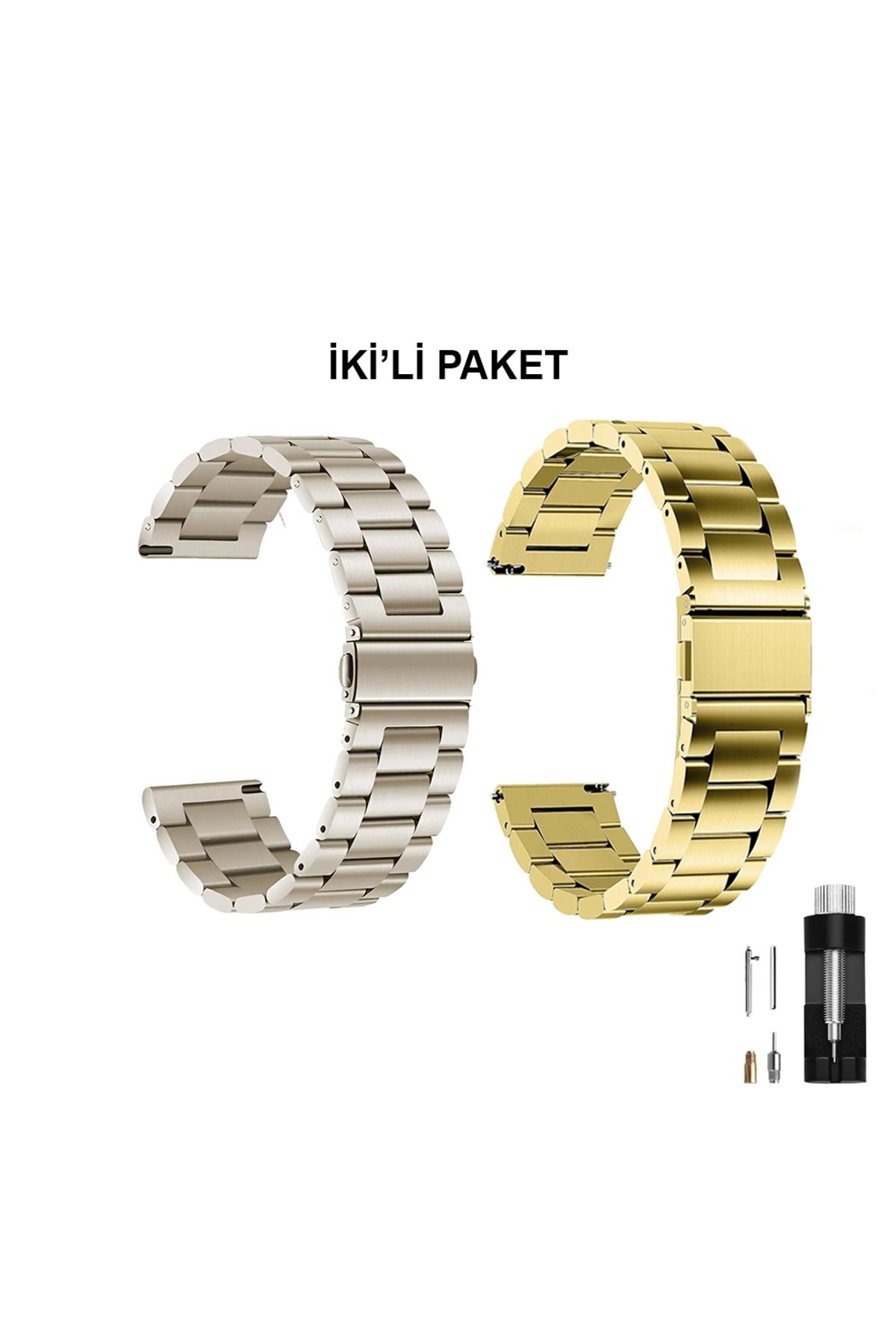 Dexmon Huawei Watch 3 Gt Gt2 Gt2e Gt3 Gt4 Gt 5 Pro Se Elite 46mm Uyumlu 22mm Metal Paslanmaz Çelik Kordon