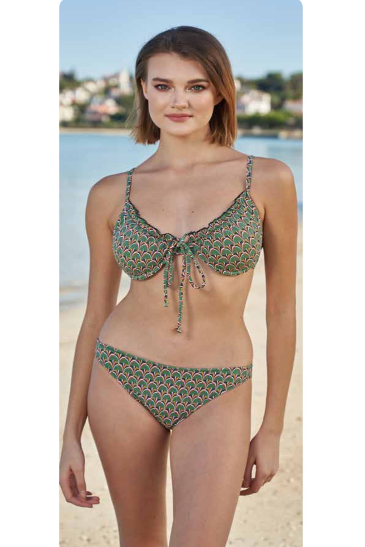 Fily İç Giyim ESTİVA Büzgülü Balenli Bikini Takım