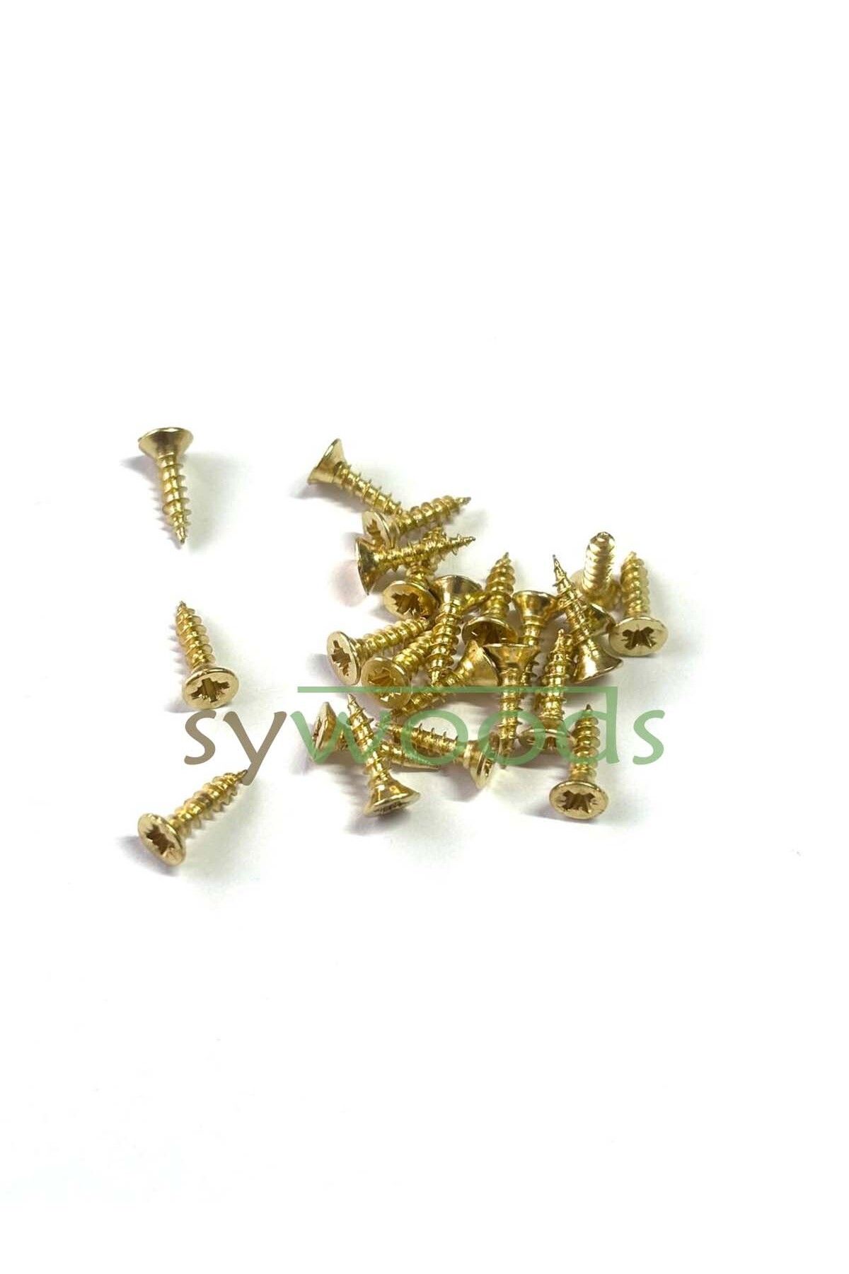 sywoods Sunta vidası ince 2.5x10 mm 100 adet sarı renk