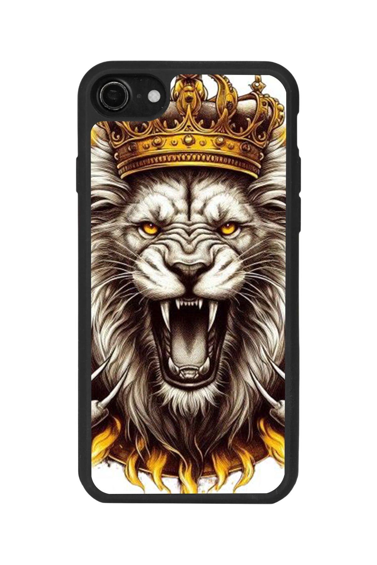 BGAKSESUAR iPhone 7 Uyumlu Mat Siyah Kılıf – Yumuşak Silikon, Koruyucu, Şok Emici Kapak