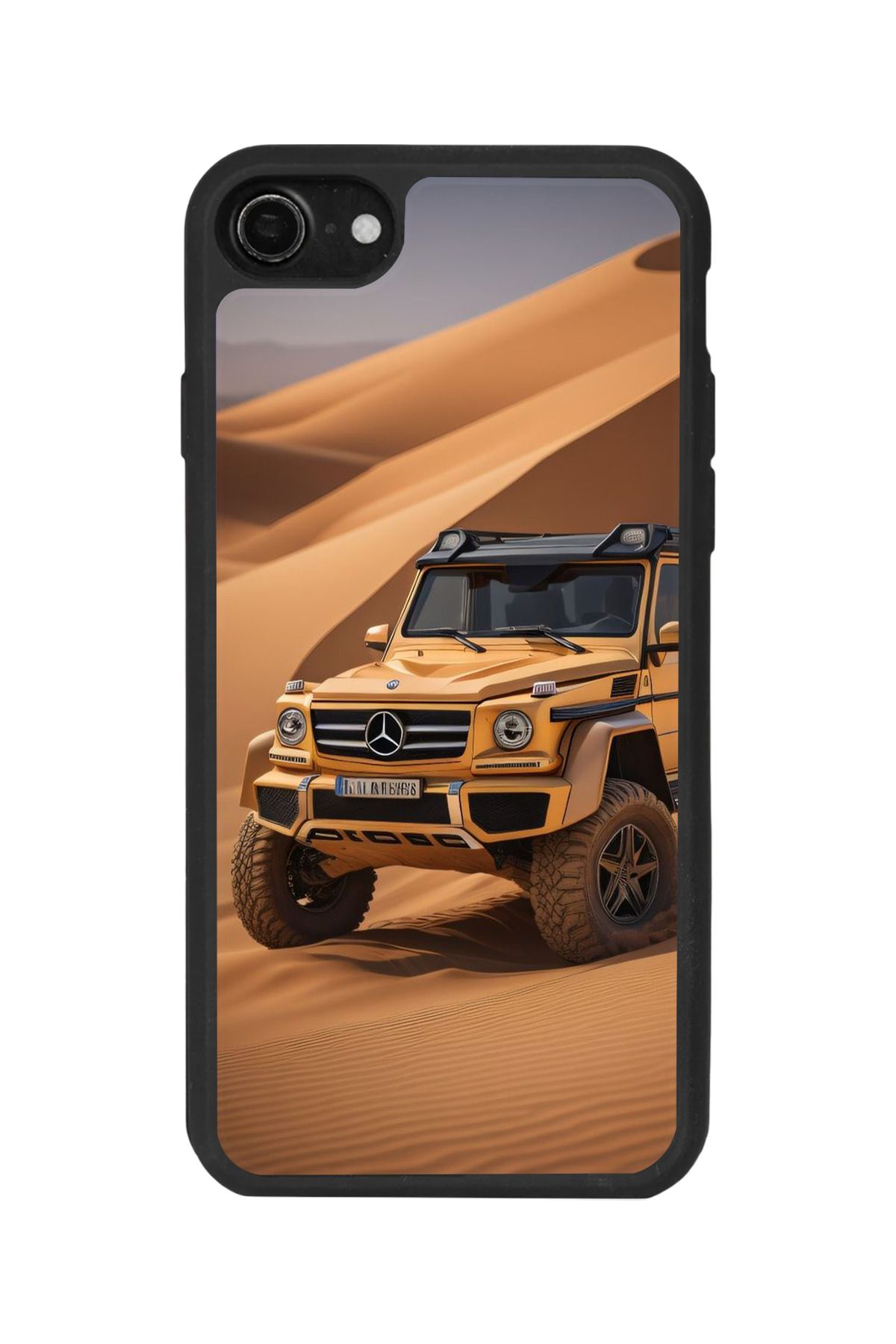 BGAKSESUAR iPhone 7 Uyumlu Mat Siyah Kılıf – Yumuşak Silikon, Koruyucu, Şok Emici Kapak