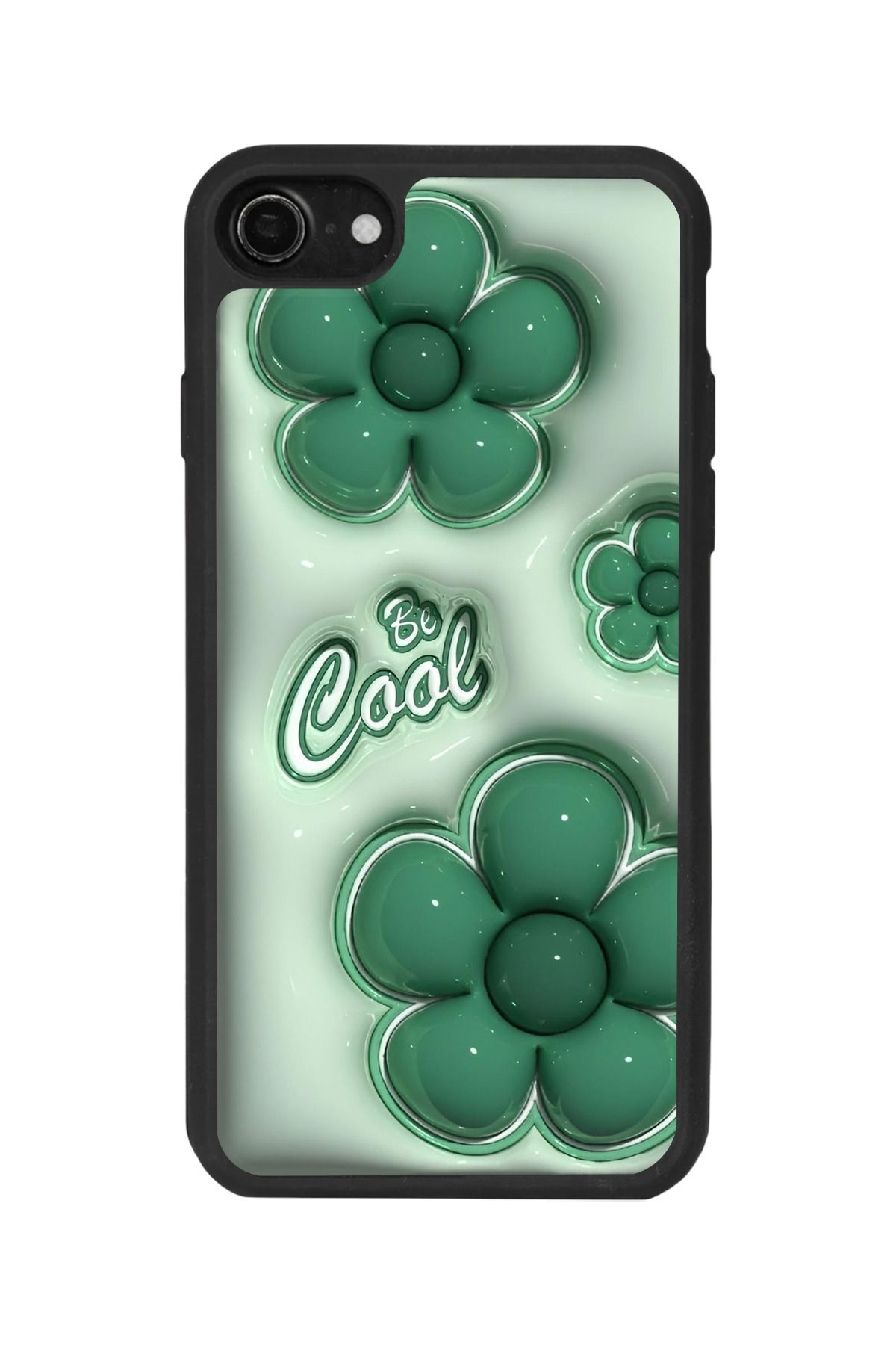 BGAKSESUAR Apple iPhone 7 Uyumlu Mat Siyah Kılıf – Yumuşak Silikon, Koruyucu, Şok Emici Kapak