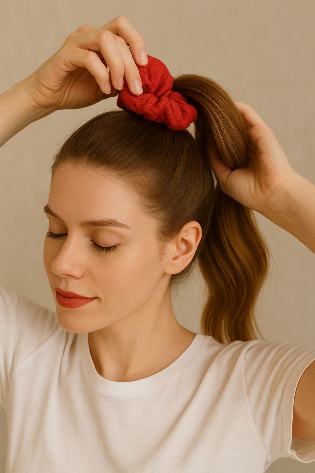 YILDIZ DİJİTAL HOME 5’li Buruşuk Kumaş Scrunchie Saç Tokası Seti | El Yapımı Butik Renkli Tokalar | Star Home's