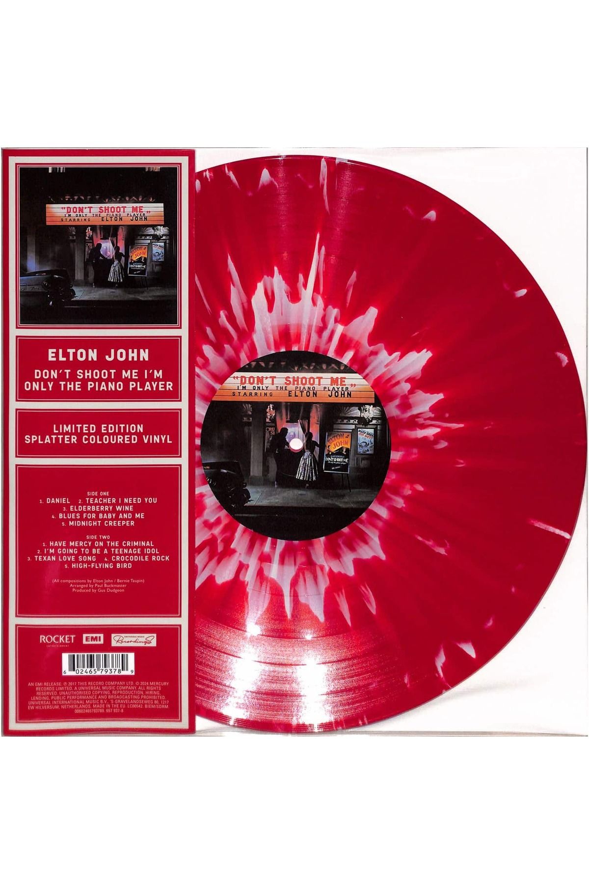 Universal Music Group YABANCI PLAK - Elton John / Don't Shoot Me I'm Only the Piano Player (L.E. kırmızı&beyaz splatter)