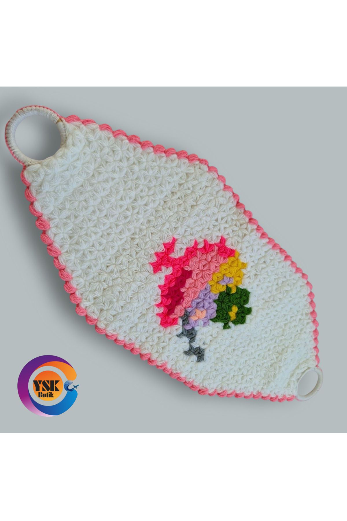 Ysk butik YSK Dondurma Figürü Çeyizlik El Örgüsü Banyo Lifi