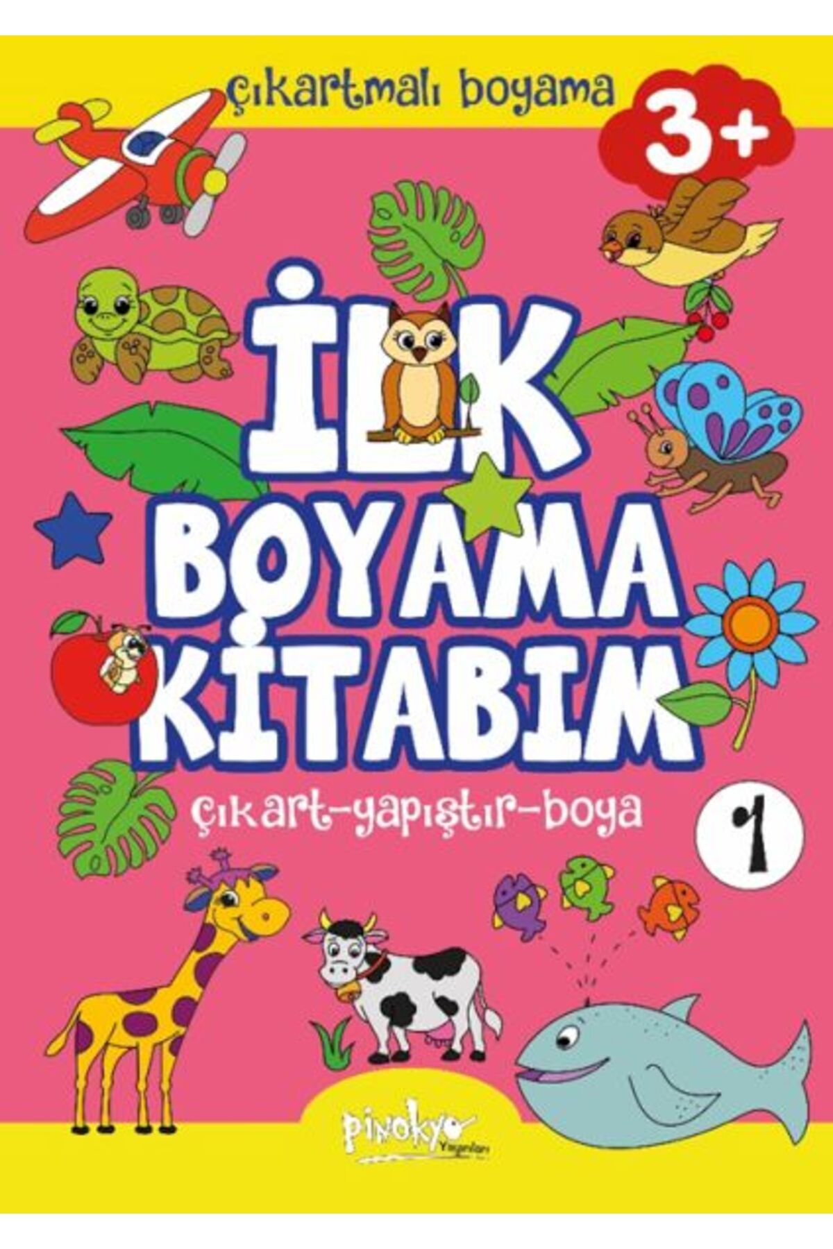 Destek Yayınları Çıkartmalı İlk Boyama Kitabım 3 Yaş1