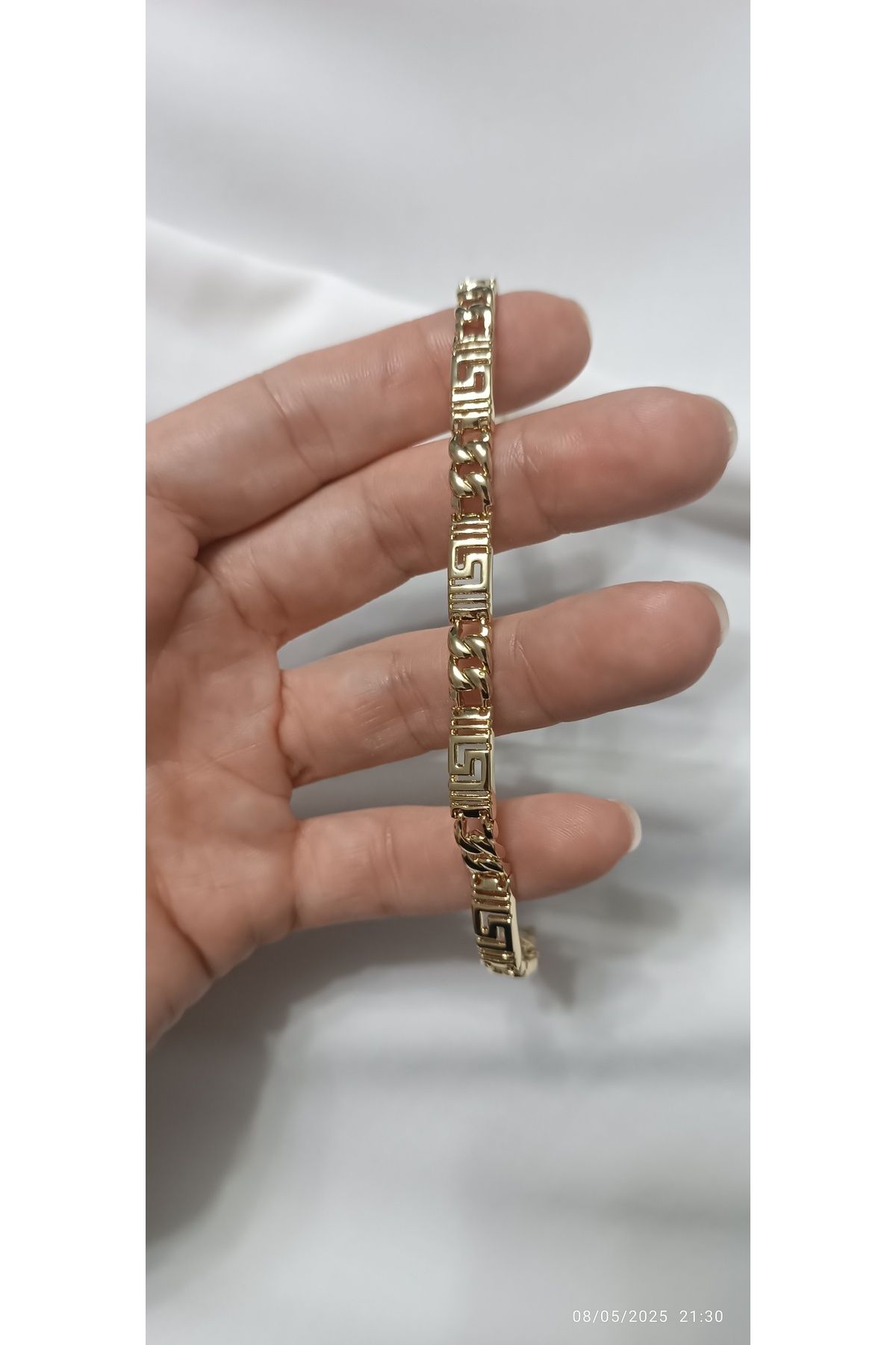 ARİ TAKI Grek Gold çelik bileklik