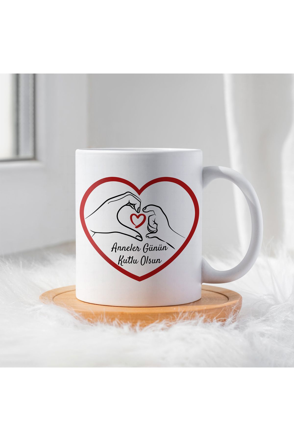 By Gift Anneler Günü İçin Kişiye Özel Porselen Kupa Bardak - BY-KP-0000258