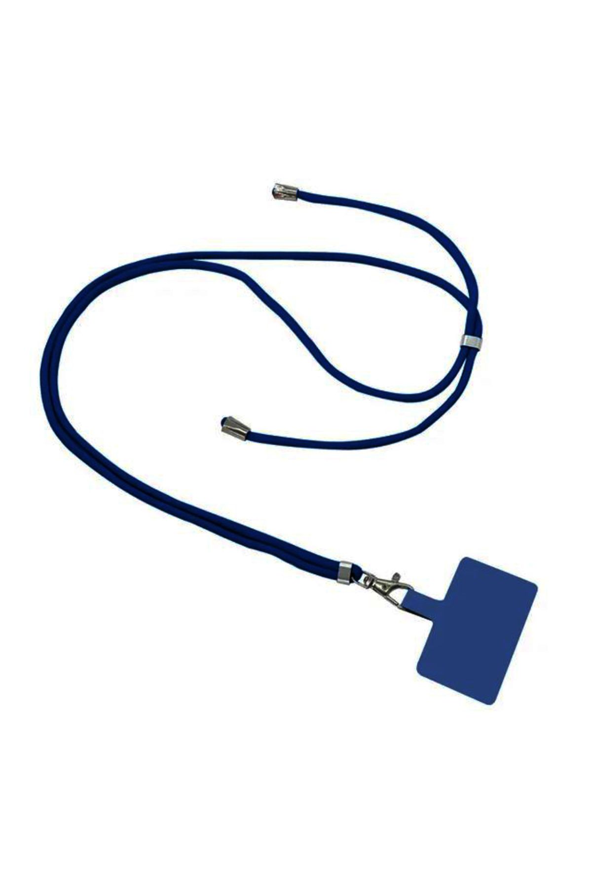 REDz Accessories Suport Telefon Cu Șnur, Material Textil, Reglabil, Blocare Cu Cheie, Albastru Marin - One Size