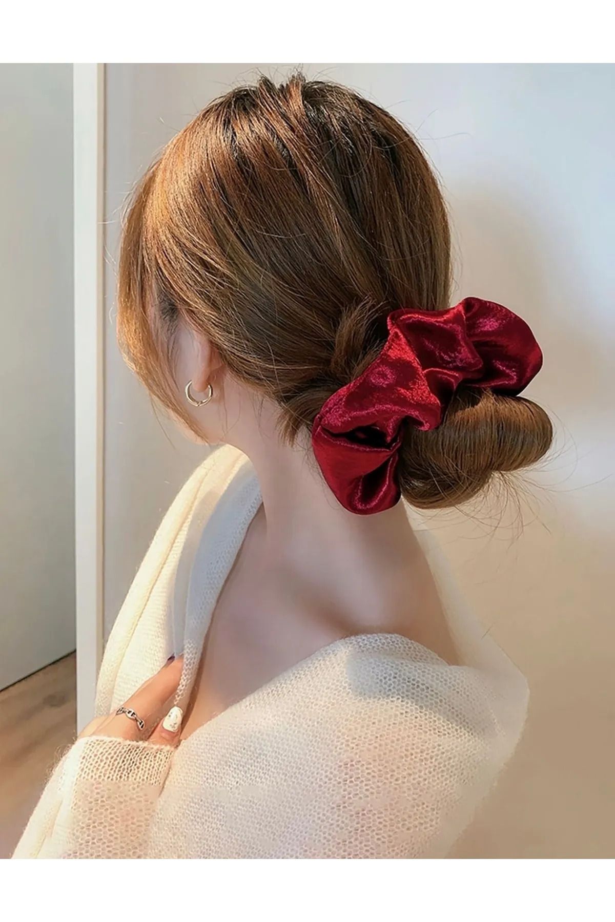 Grace Design kırmızı saten toka 10 adet