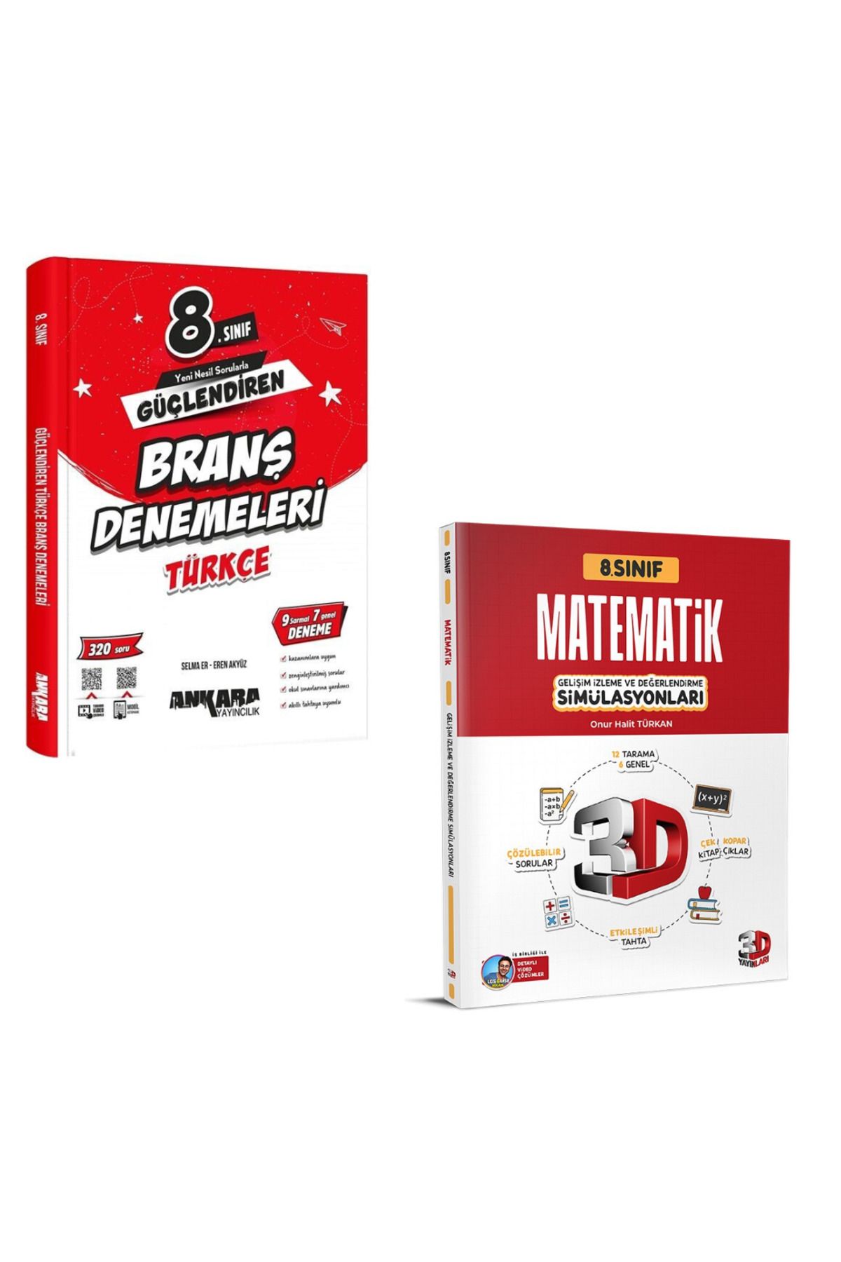 Marsis Yayınları 2025 3D Yayınları 8. Sınıf Matematik Simülasyon ve Ankara 8 Türkçe Branş Denemeleri