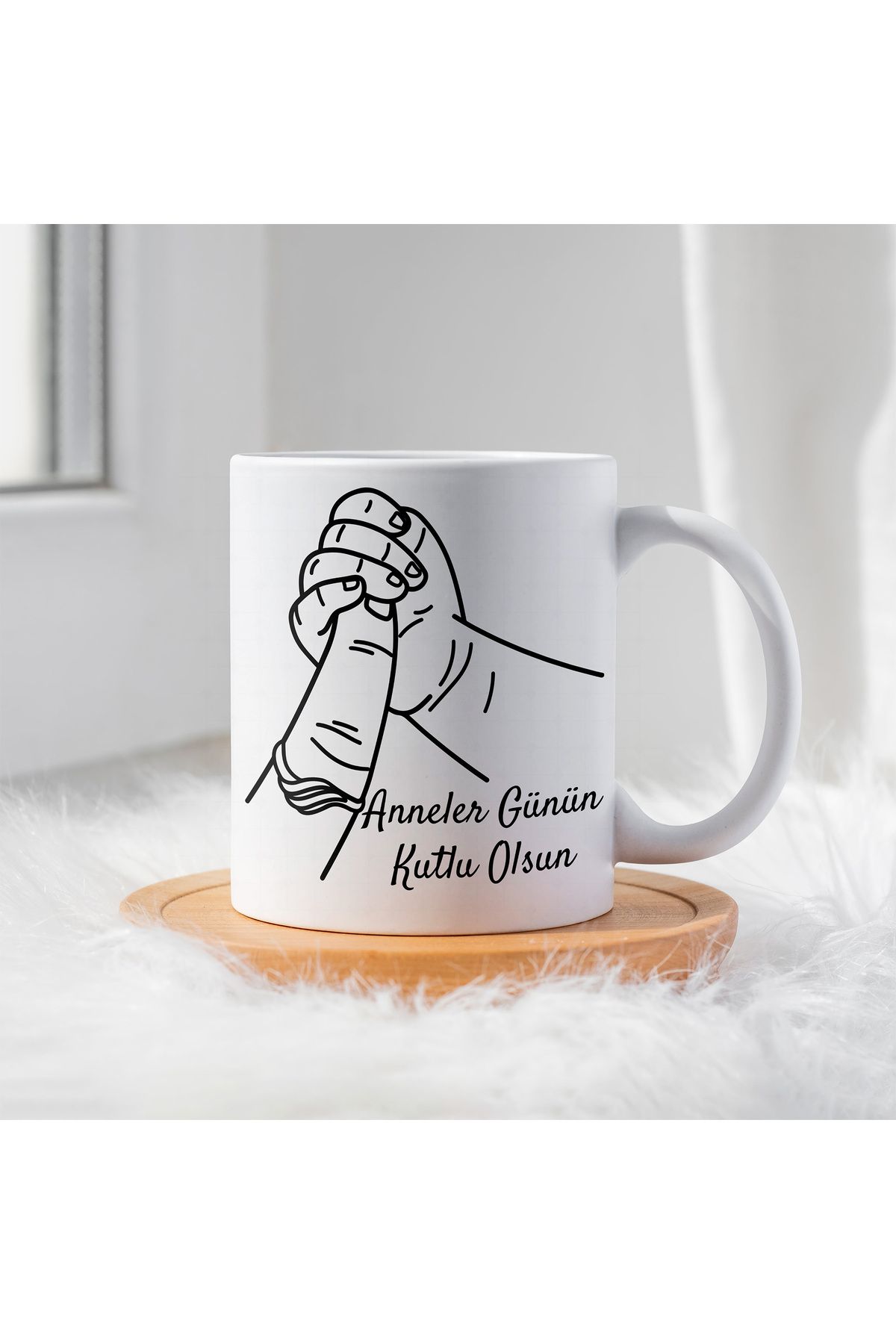 By Gift Anneler Günü İçin Kişiye Özel Porselen Kupa Bardak - BY-KP-0000255